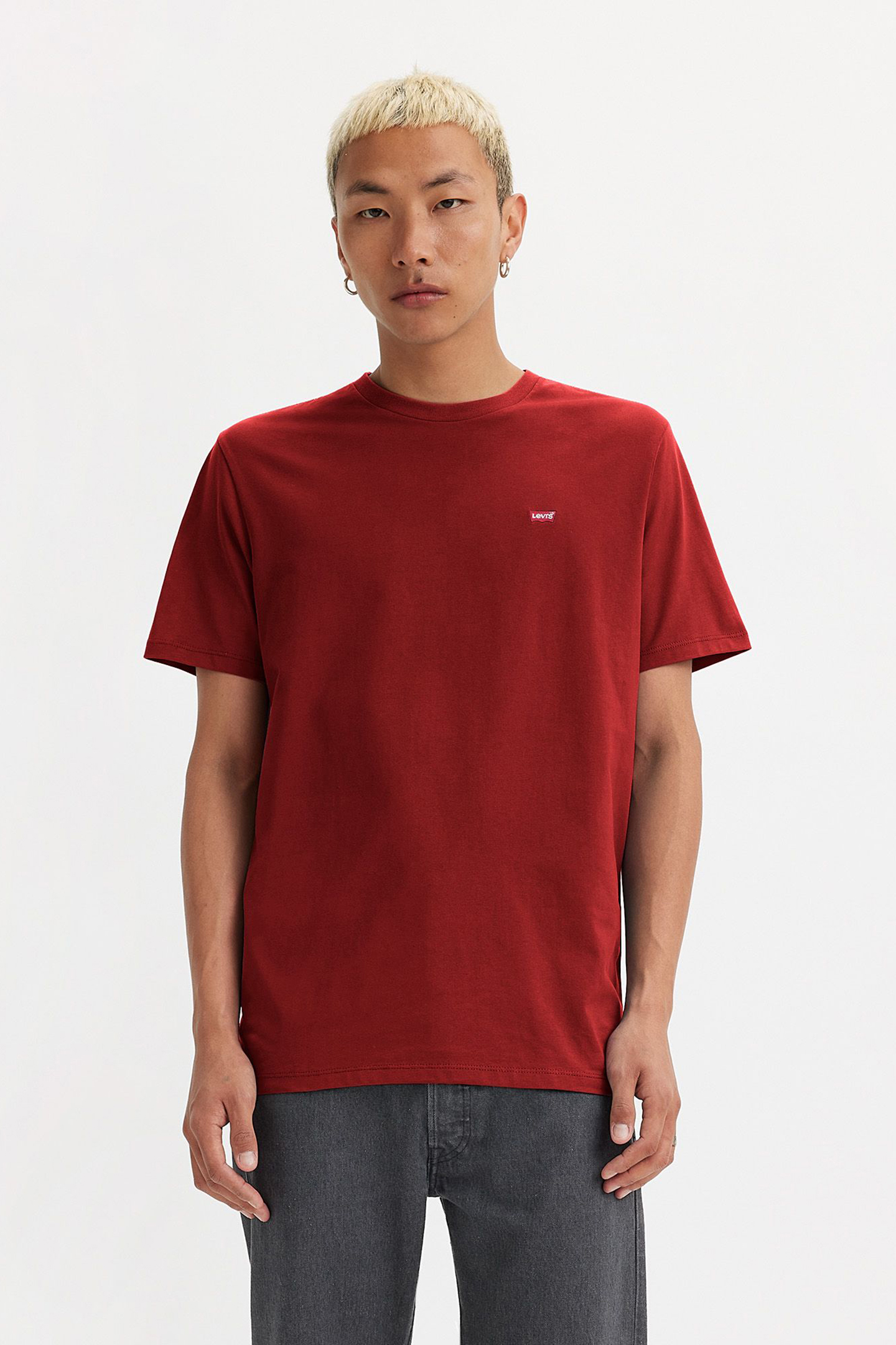 SS ORIGINAL HM TEE FIRED BRICK JERSEY by Levi's