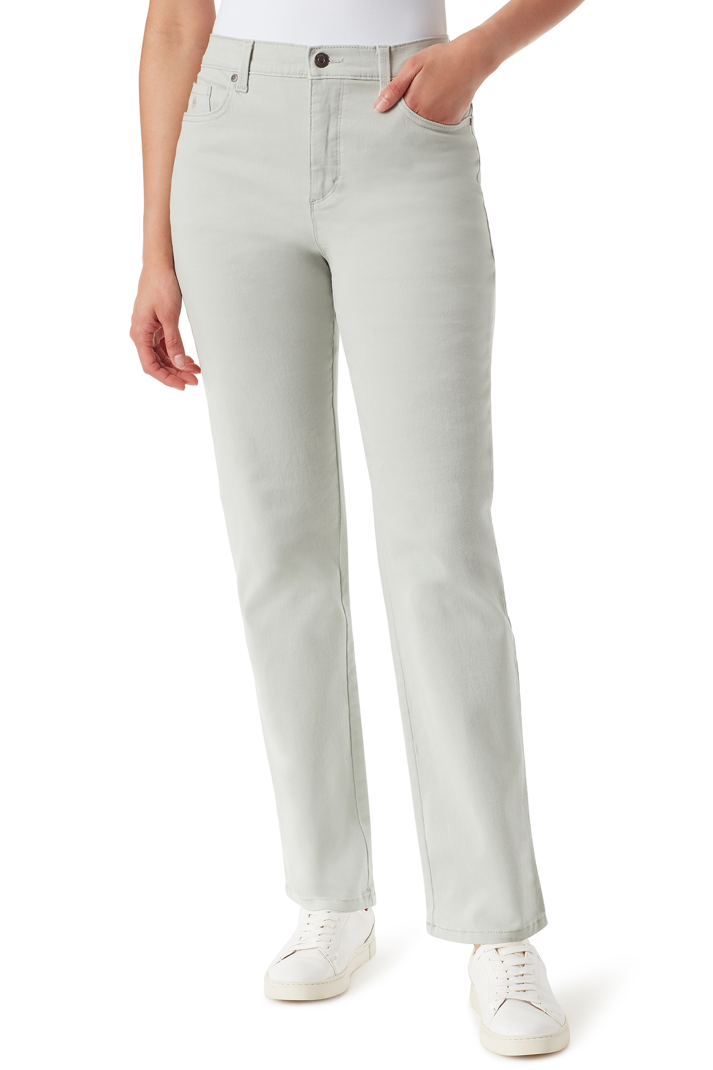 GLORIA VANDERBILT AMANDA STRAIGHT MINERAL MOSS 1