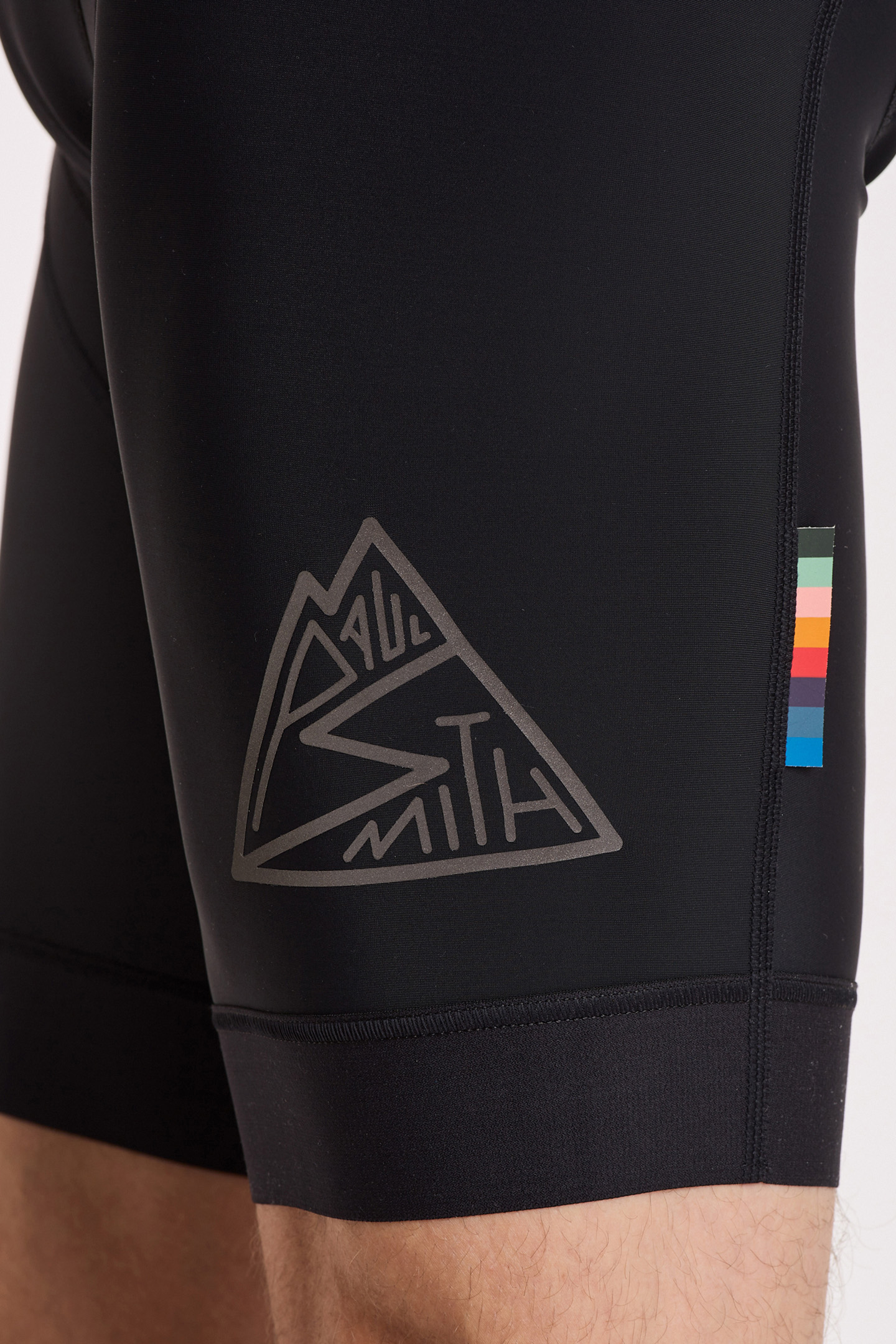 MENS CYCLE BIBSHORT ARTIST STRIPE BLACK 9