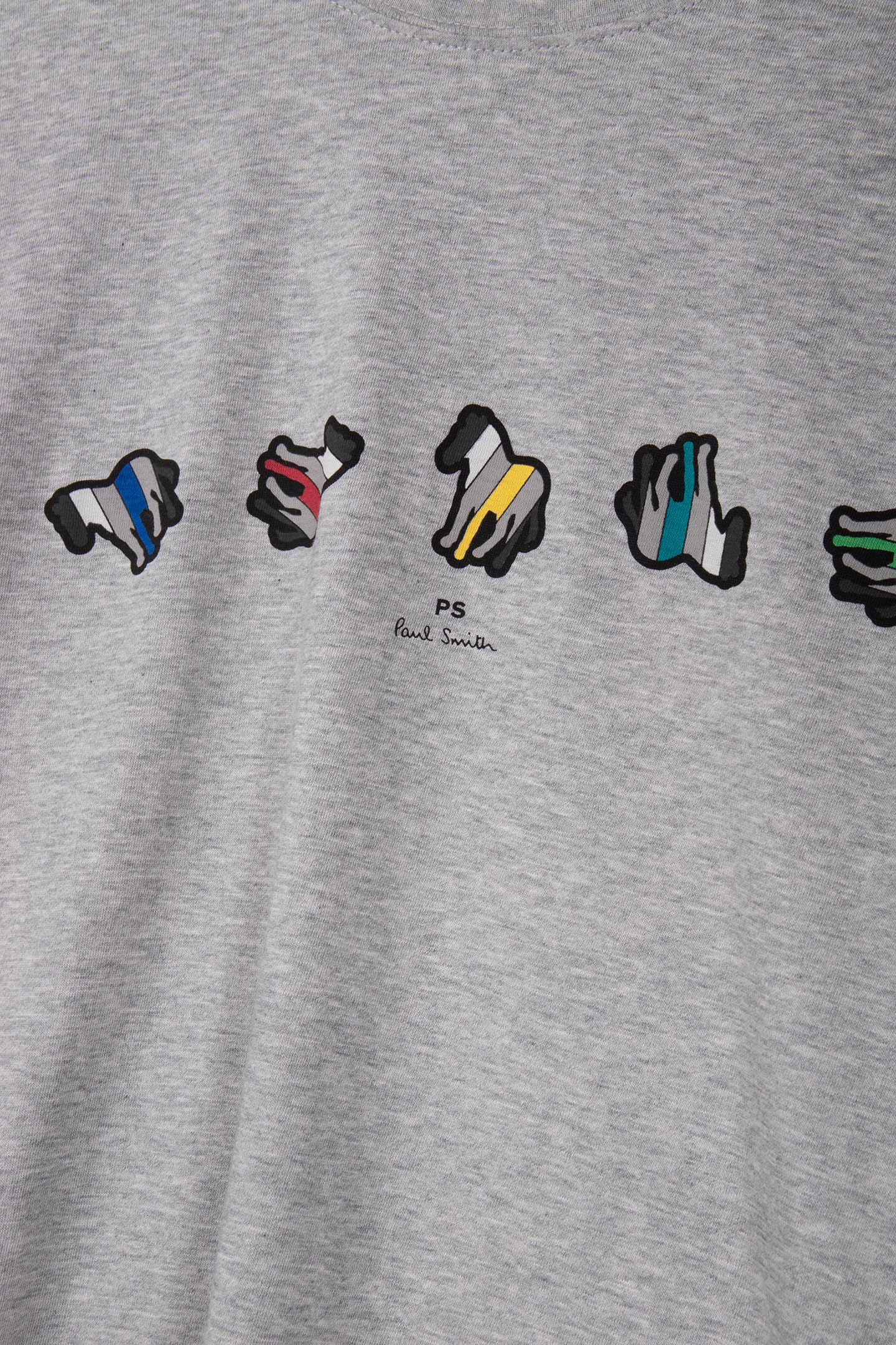 REG FIT TSHIRT ZEBRA REPEAT GREY MELANGE 4