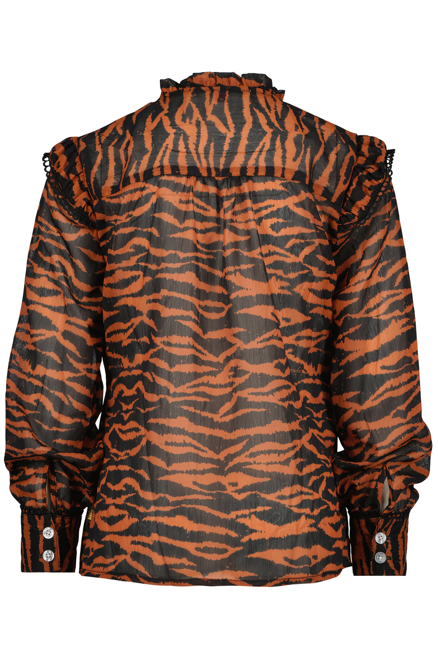 GIRL'S LORAINE BLOUSE BROWN RUST 2