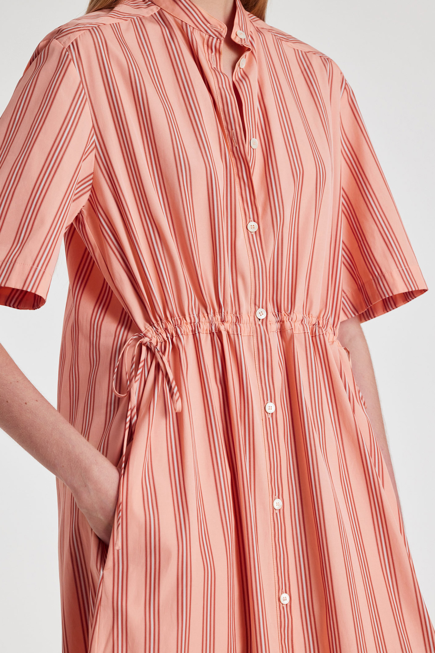 WOMENS DRESS CORAL RED 4