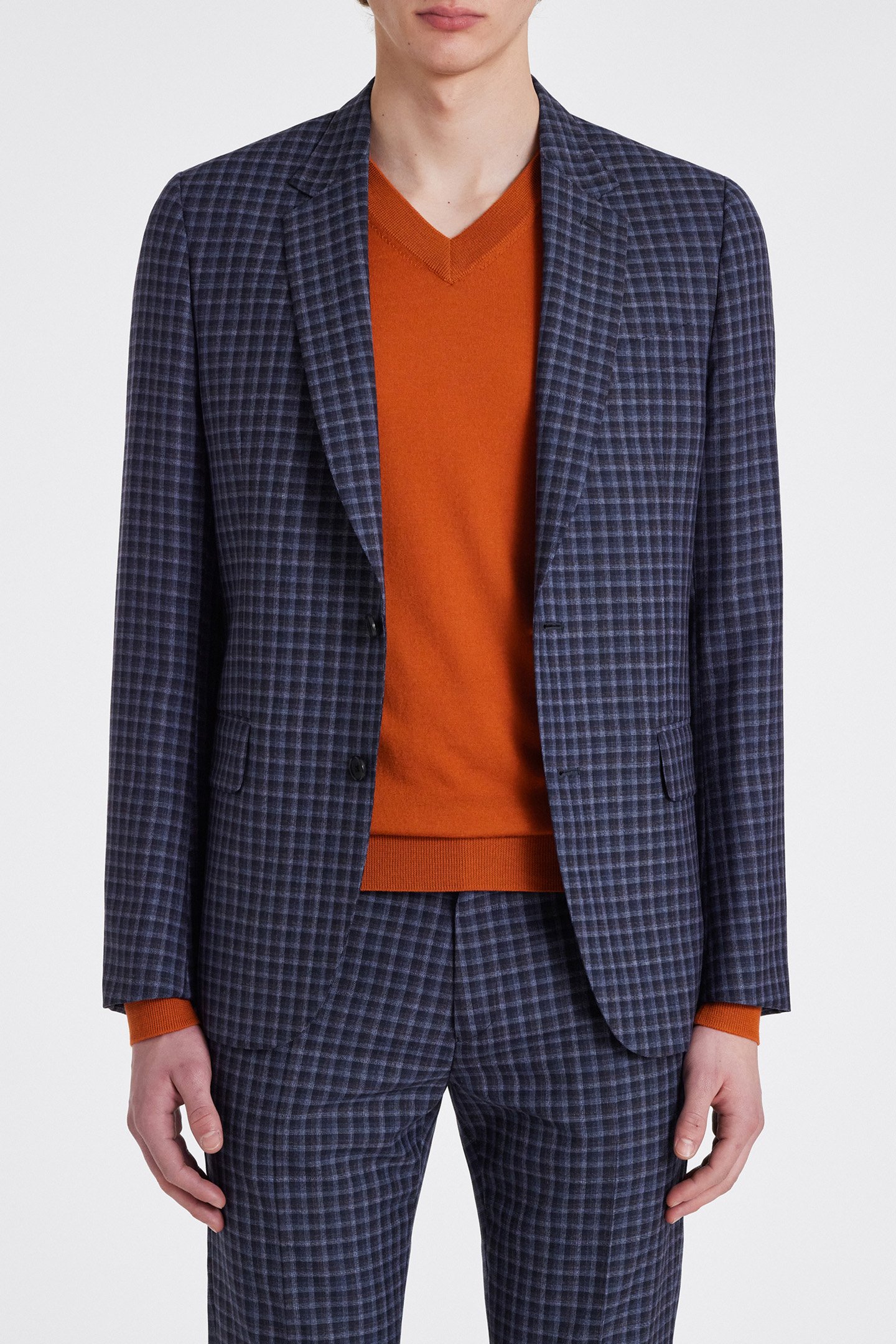 MENS TAILORED FIT 2 BTN JACKET NAVY 1