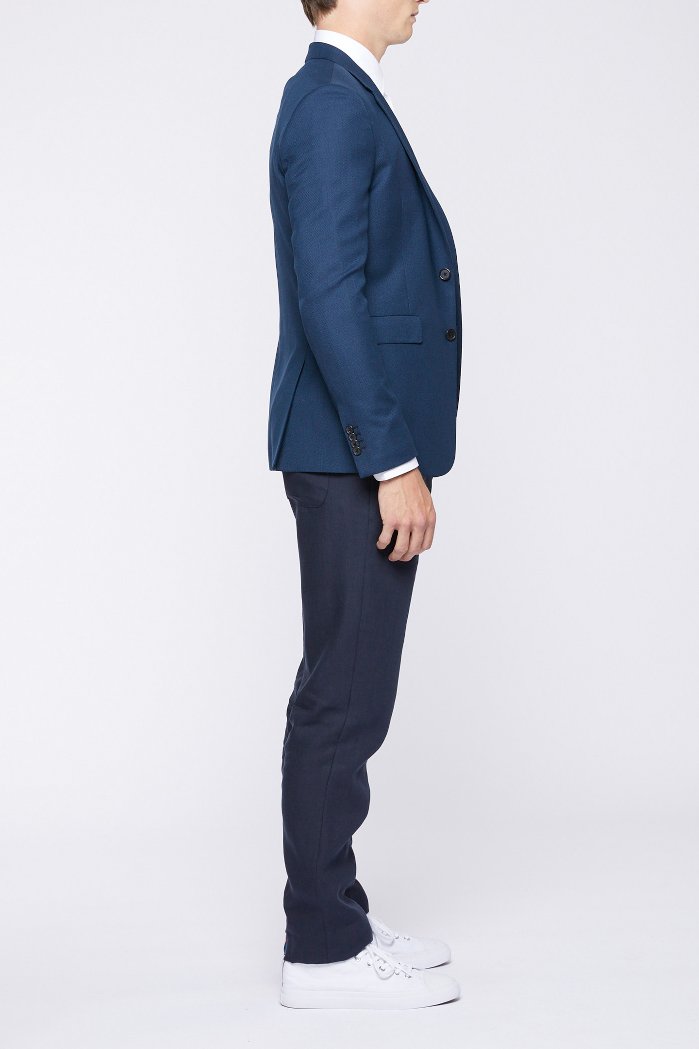 GENTS SLIM FIT 2 BTN JACKET BOTTLE GREEN 6