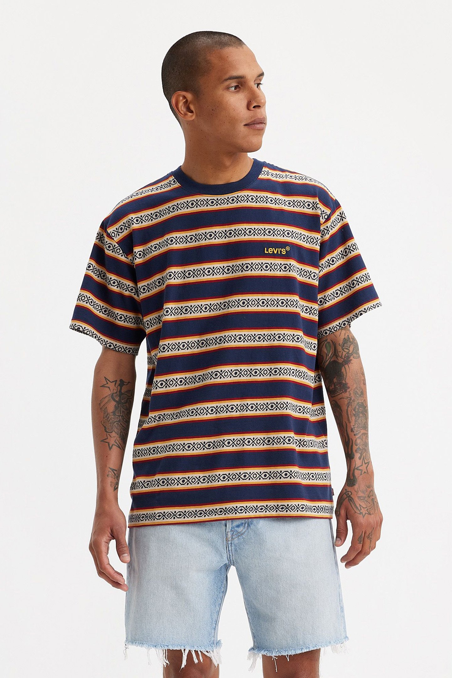 RED TAB VINTAGE TEE OTIS GEO STRIPE 1
