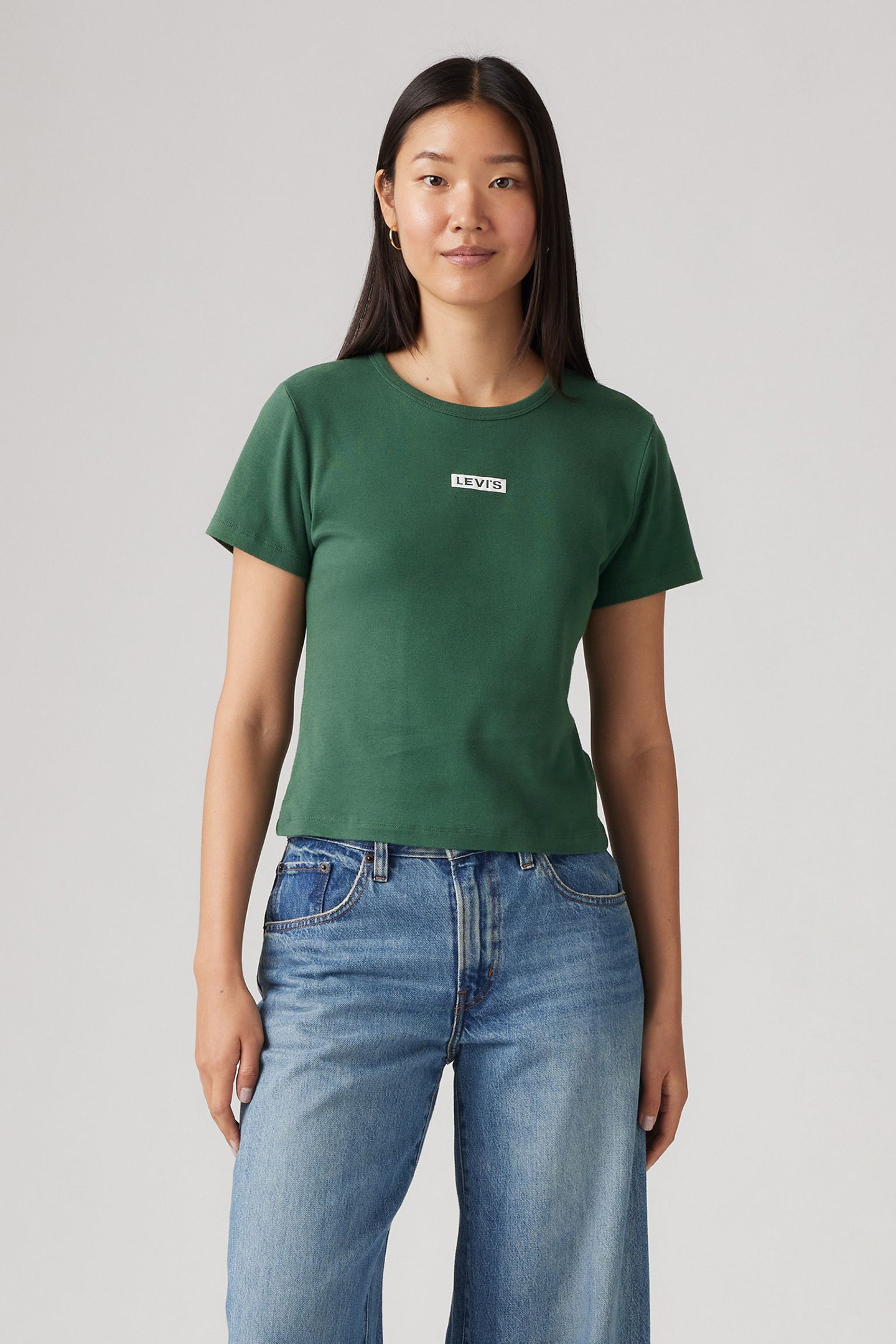 GRAPHIC RICKIE T BOX TAB JUNGLE GREEN by Levi's