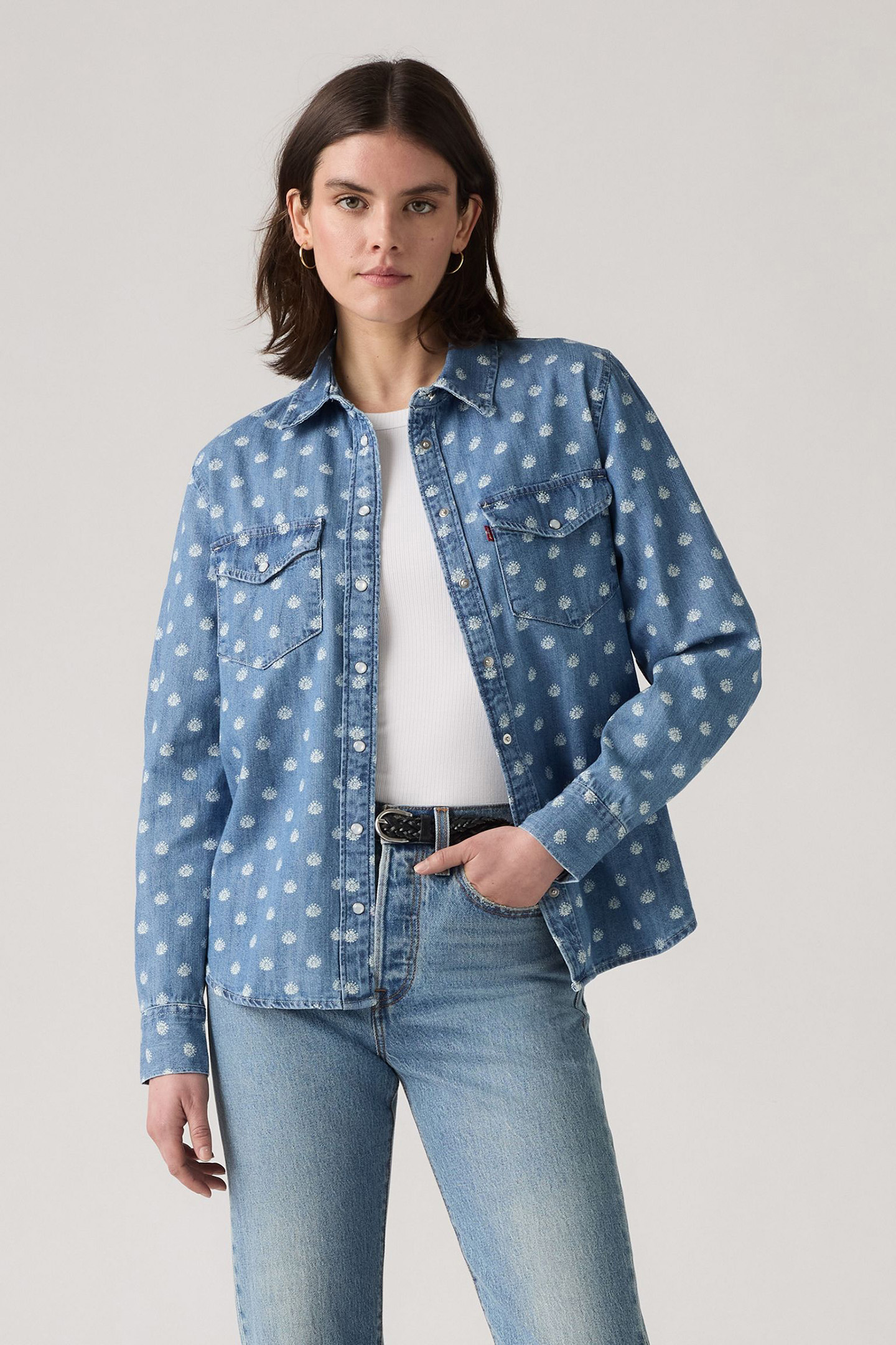 ICONIC WESTERN CATT BLOCK PRINT DENIM by Levi's
