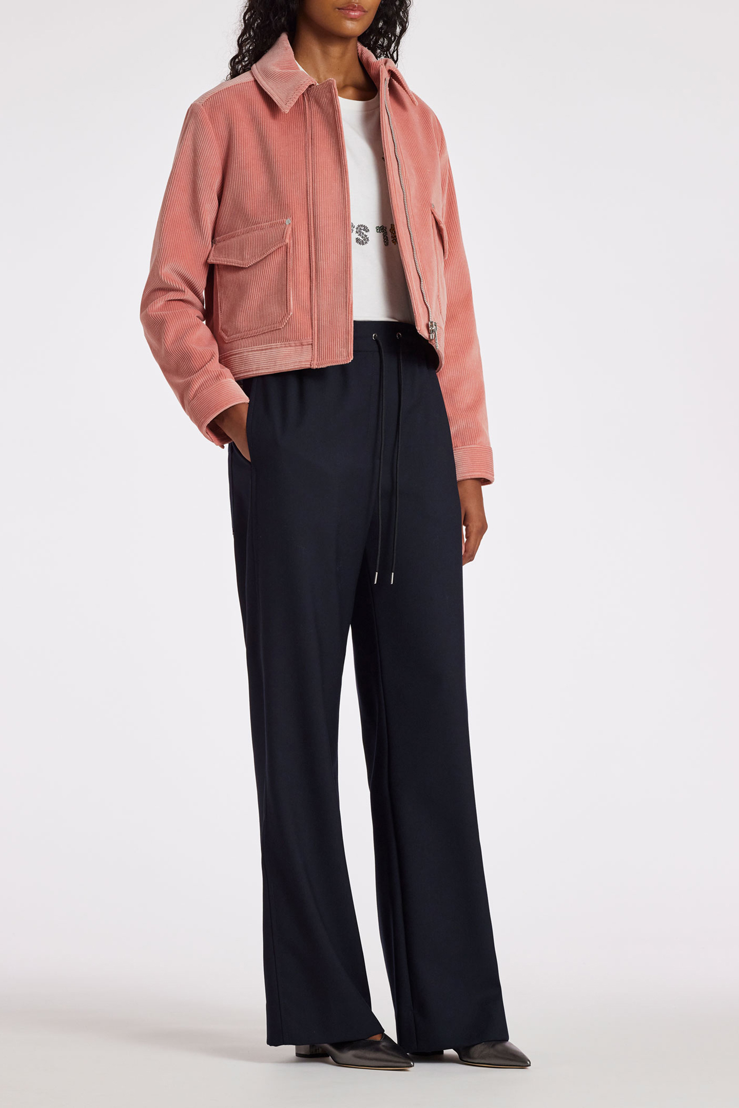 WOMENS JACKET CORD POWDER PINK 3