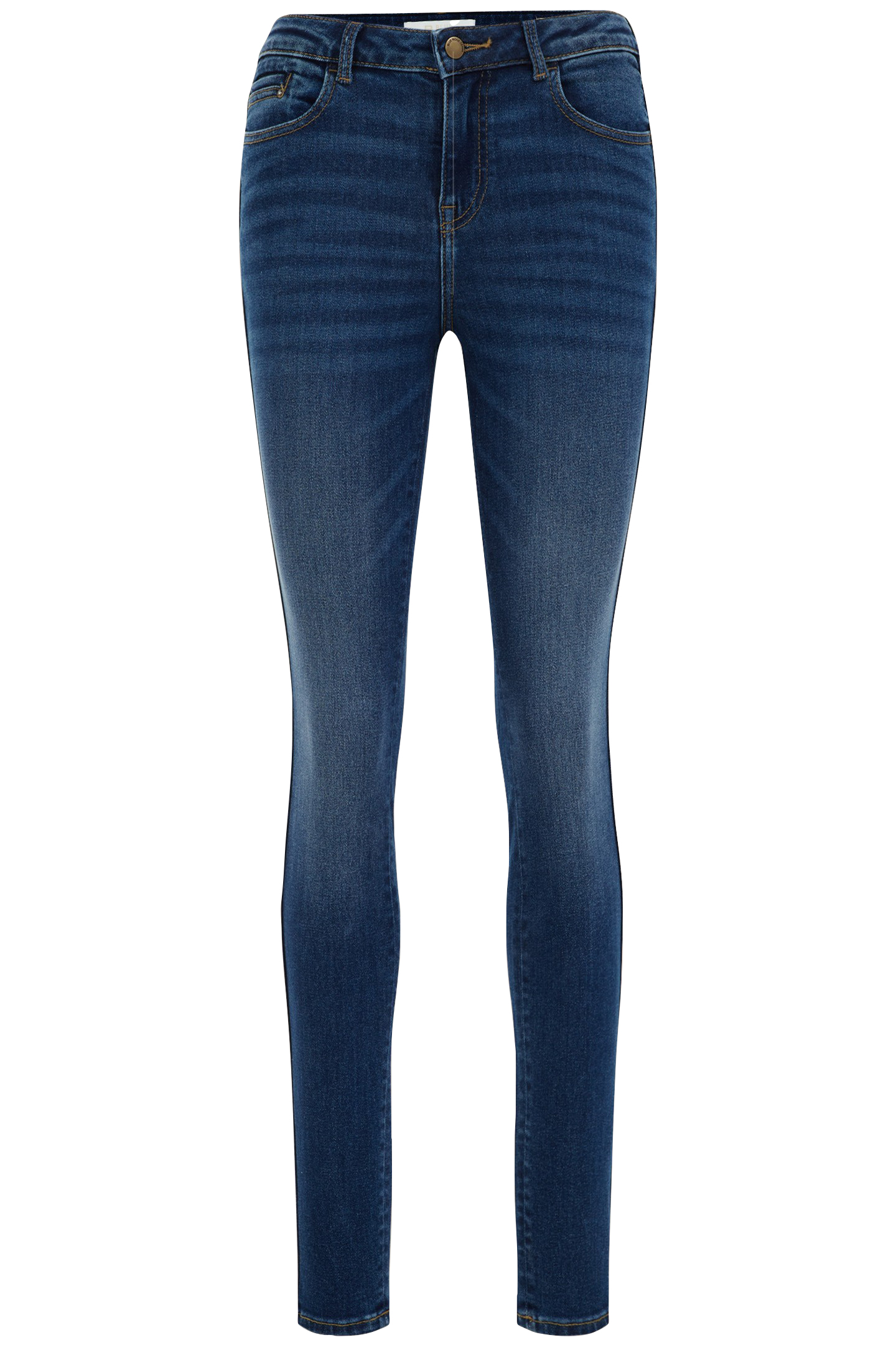 5-POCKET MID WAIST DARK BLUE 4