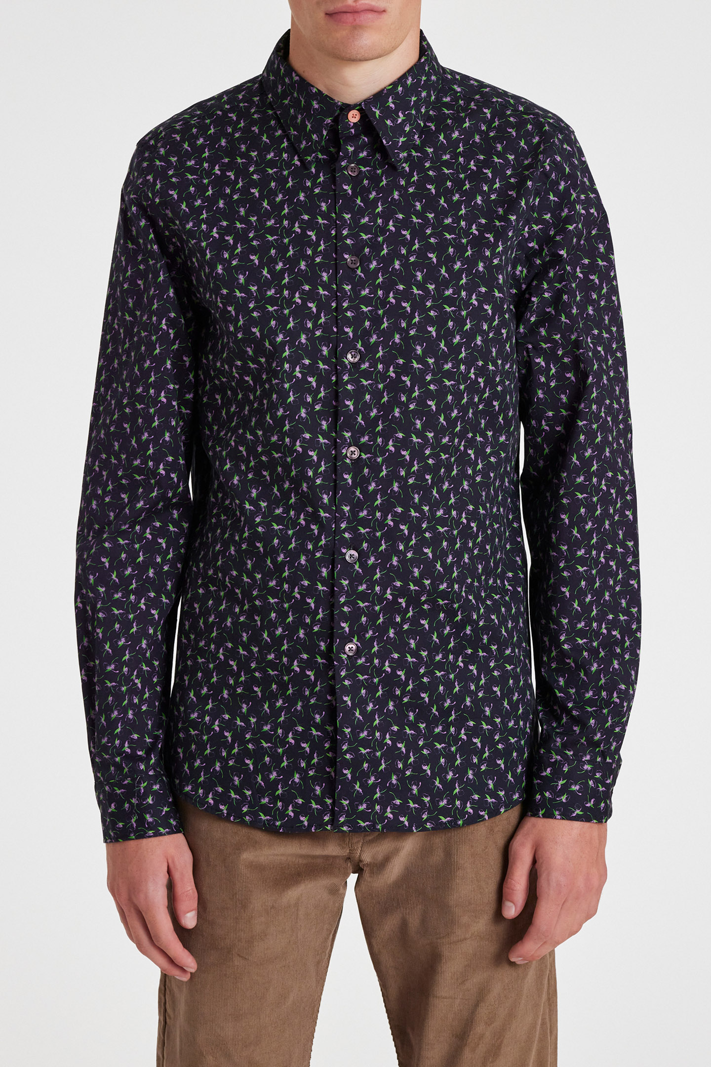 LS TAILORED FIT SHIRT VERY DARK NAVY 1
