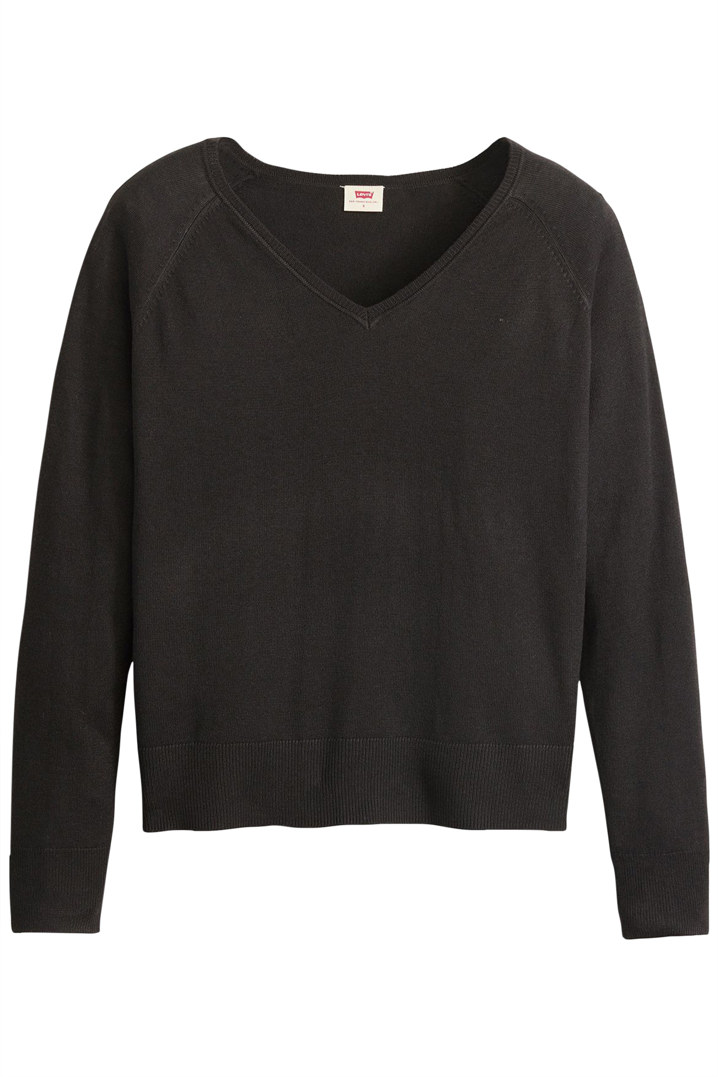 PETAL VNECK SWEATER CAVIAR LIGHTWEIGHT 3