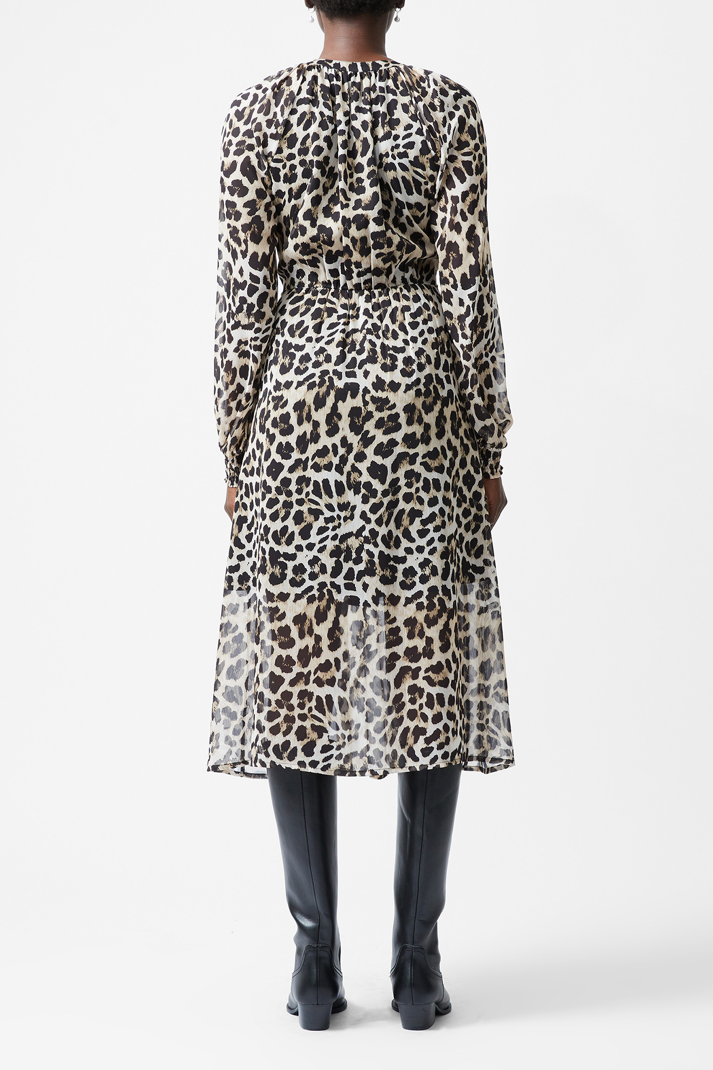 FT LEOPARD L/S GTTE DRESS LEOPARD 4