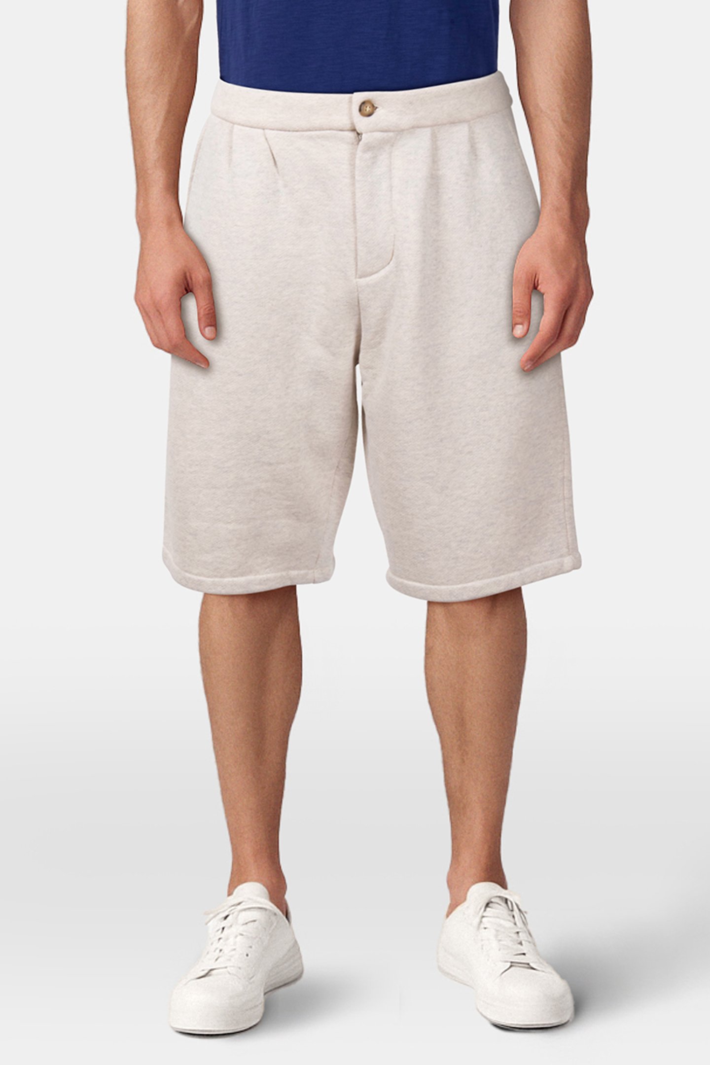 RIO FLEECE SHORTS SOFT WHITE MELEE by 10DAYS