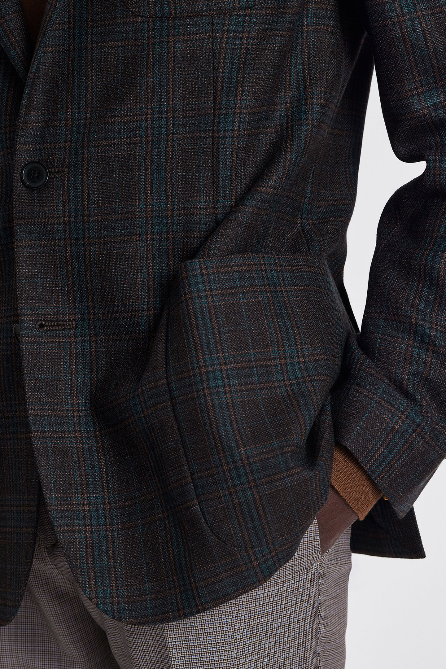 2 BUTTON PATCH POCKET JACKET BROWN 5