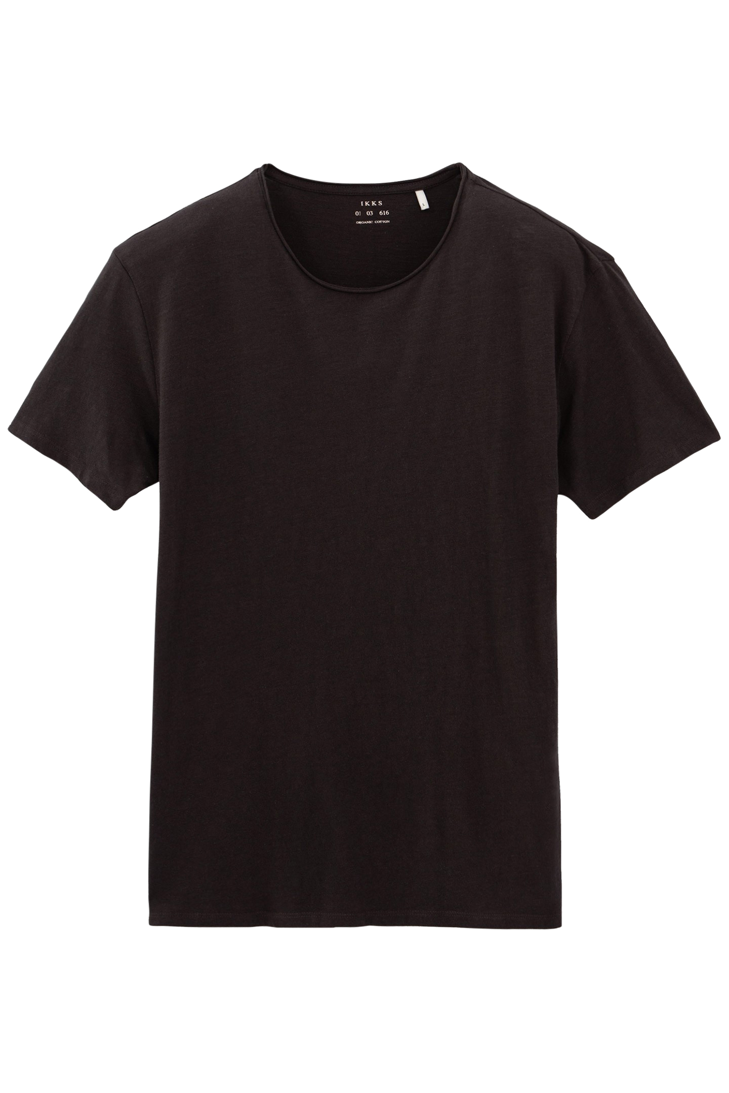 L'ESSENTIEL BROWN ORGANIC COTTON ROUND-NECK T-SHIRT 4