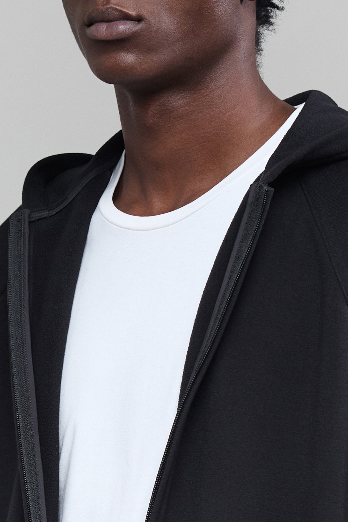 BLACK ZIPPED WATERPROOF BREATHABLE CARDIGAN 5