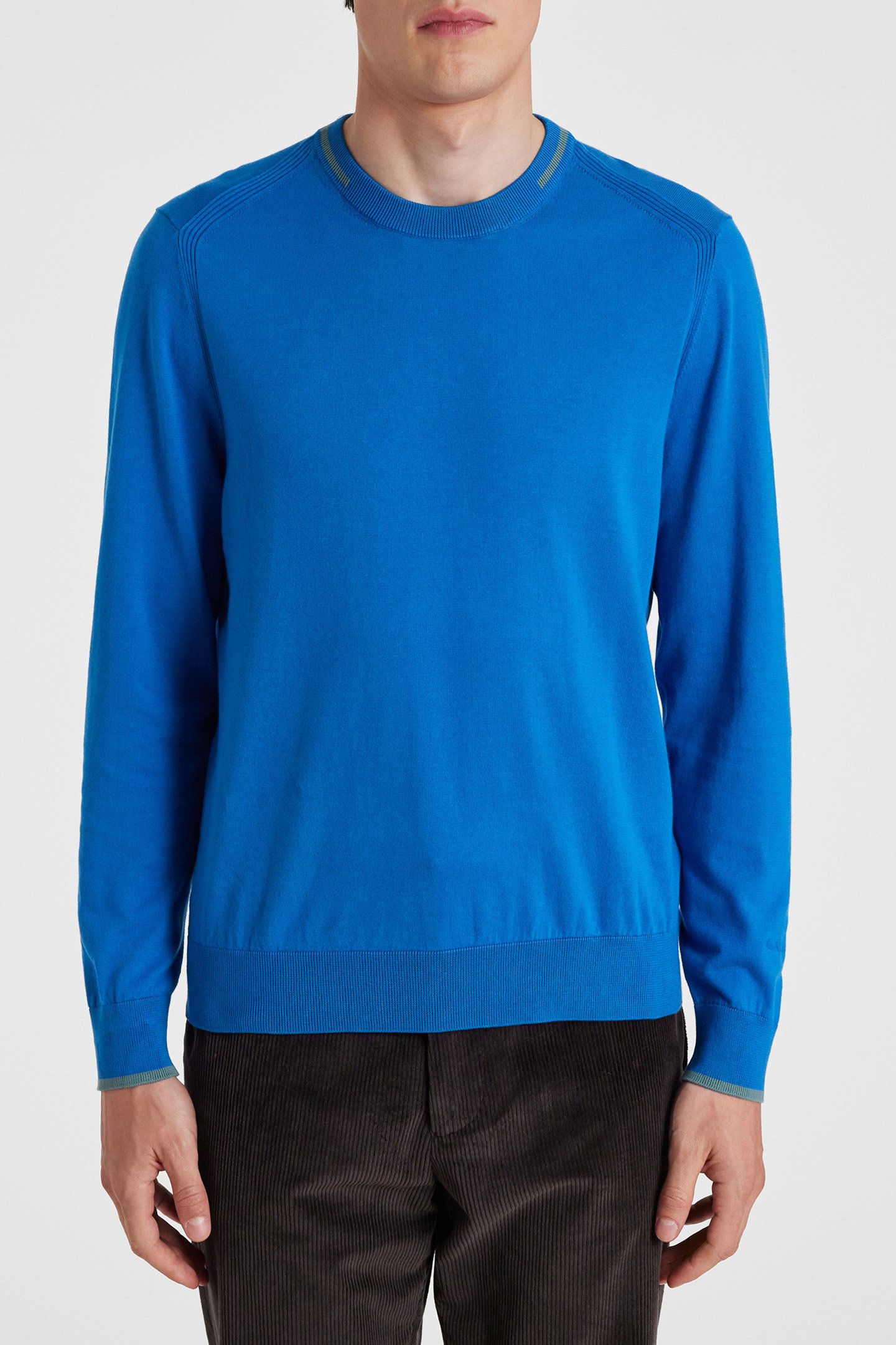 SWEATER CREW NECK COBALT BLUE 1