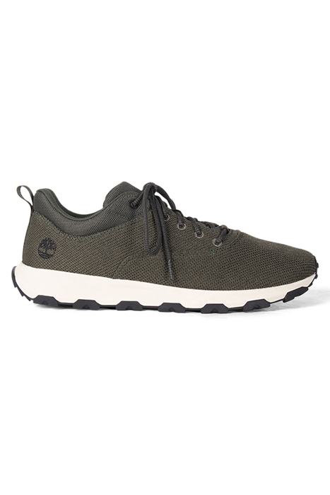 WINSOR PARK LOW LACE UP SNEAKER DARK GREEN KNIT 1