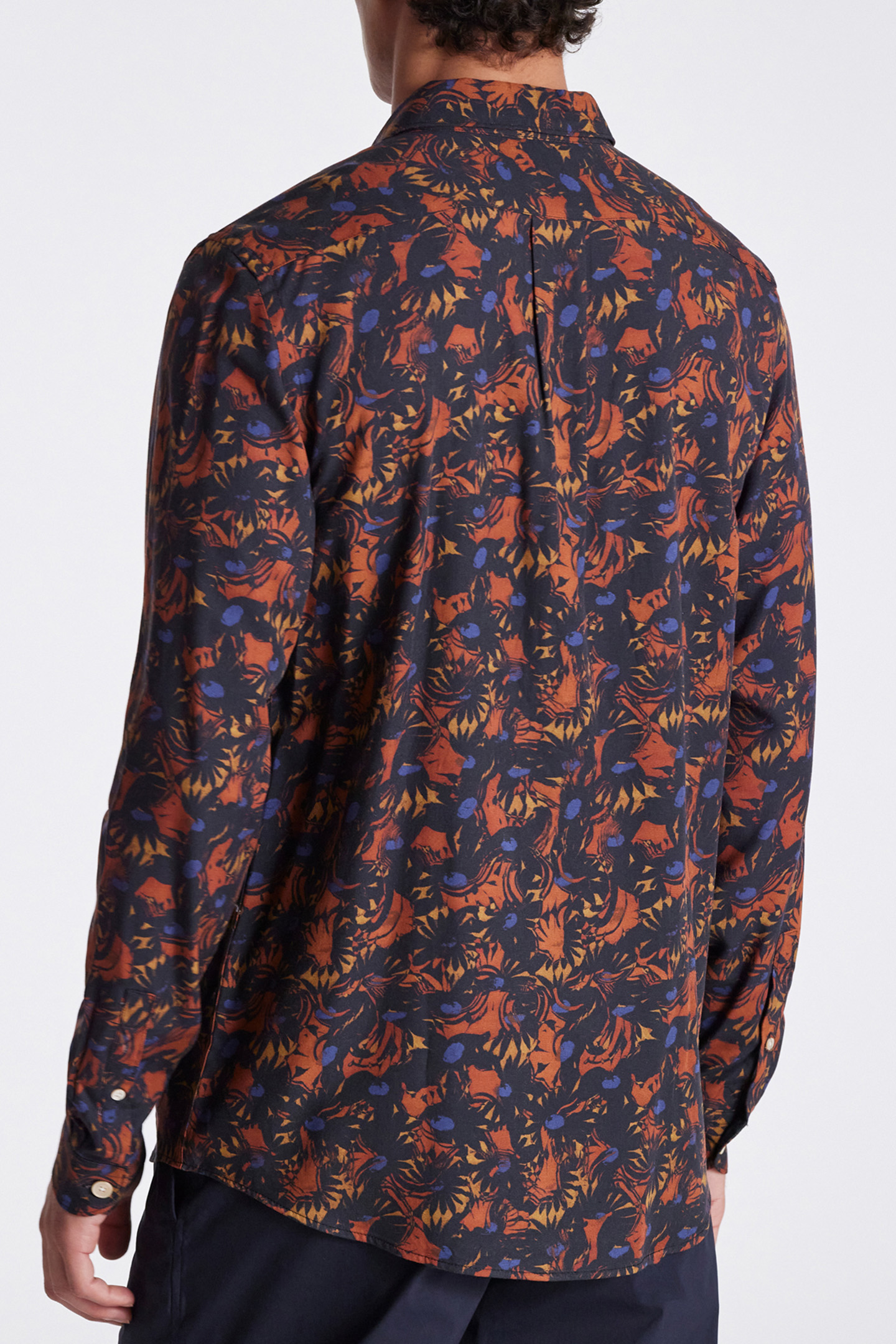 MENS LS REGULAR FIT SHIRT OCHRE YELLOW 2