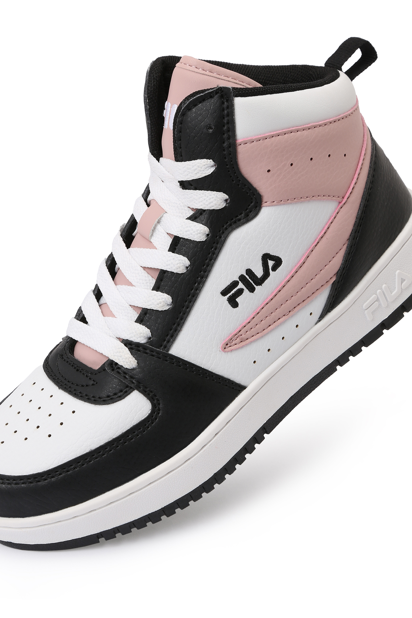 LEVANTO MID TEENS UNISEX WHITE-BLACK-PALE MAUVE 6