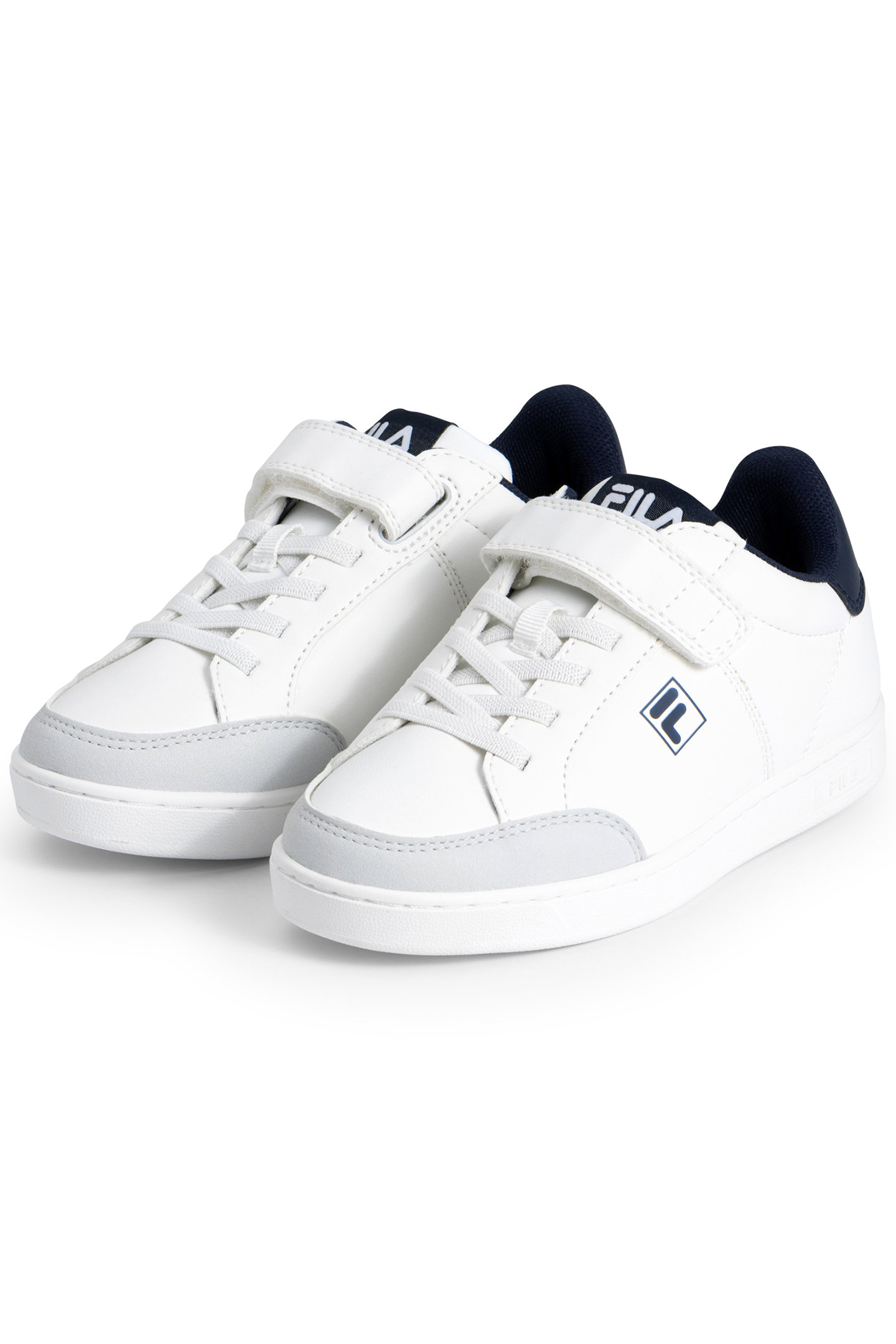 BOYS COURTBAY VELCRO KIDS WHITE-FILA NAVY 2