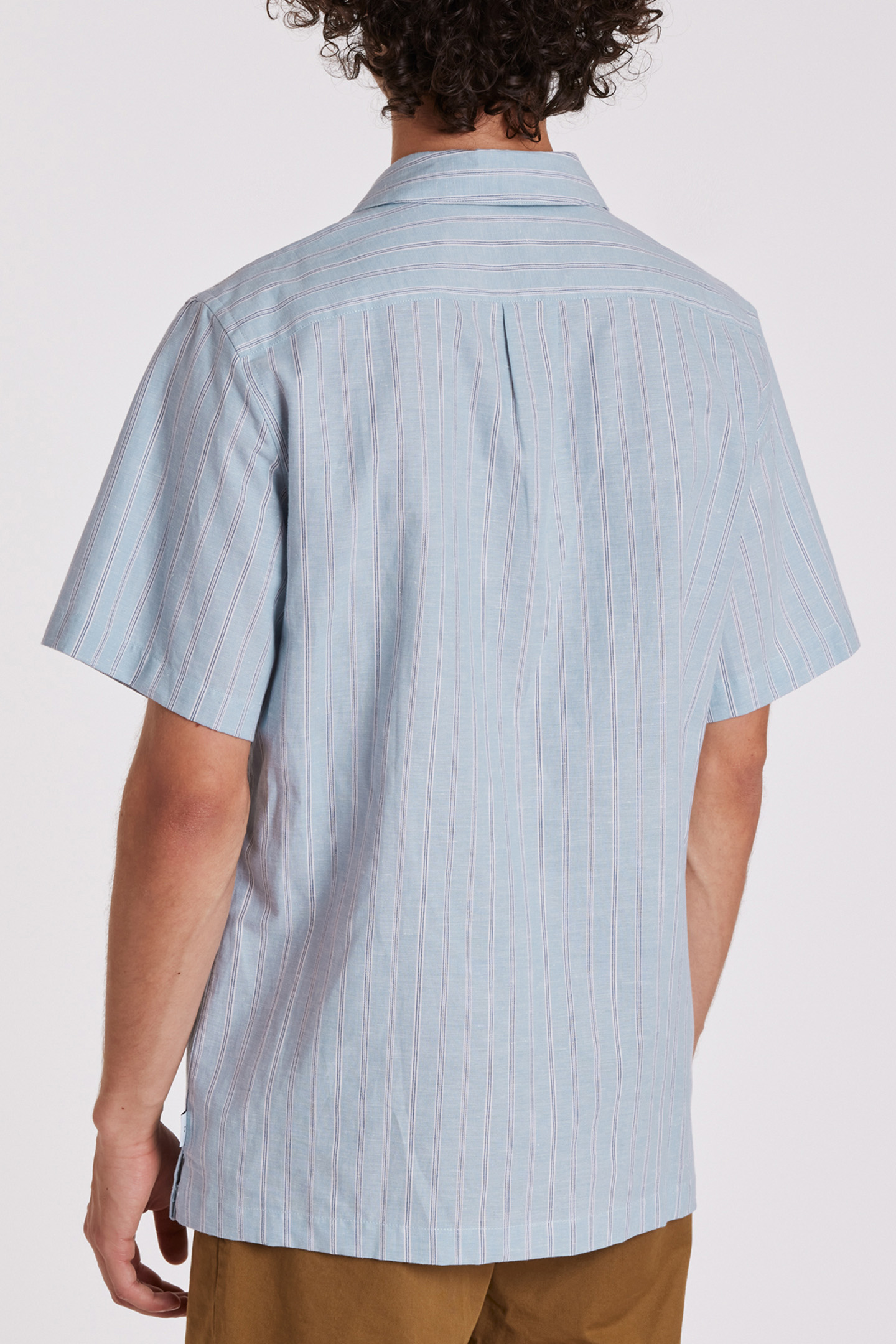 MENS SS CASUAL FIT SHIRT LIGHT BLUE 2