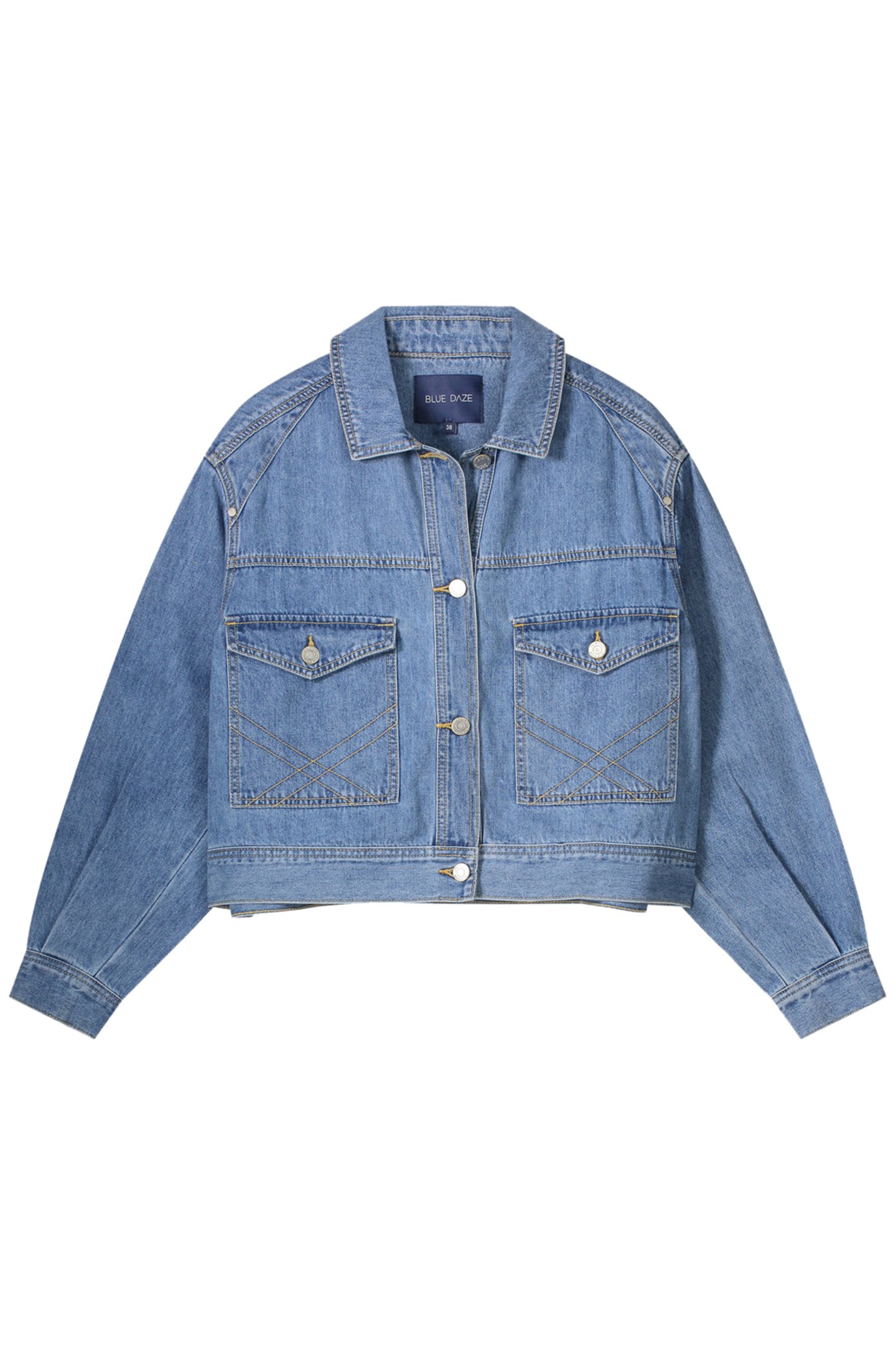 BOXY DENIM JACKET BLUES by Summum Woman