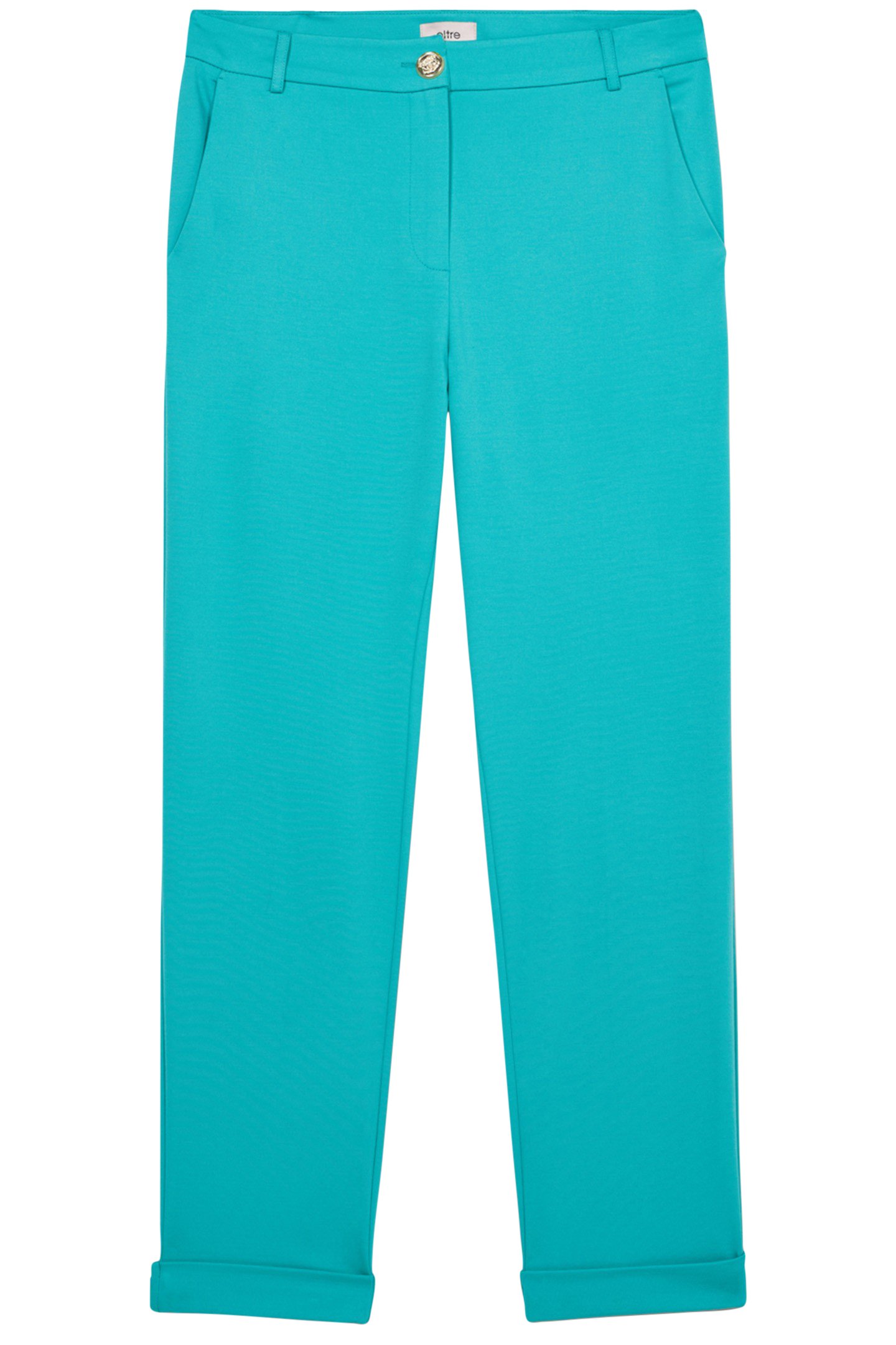 MILANO-STITCH STOVEPIPE TROUSERS AQUAMARINE 4