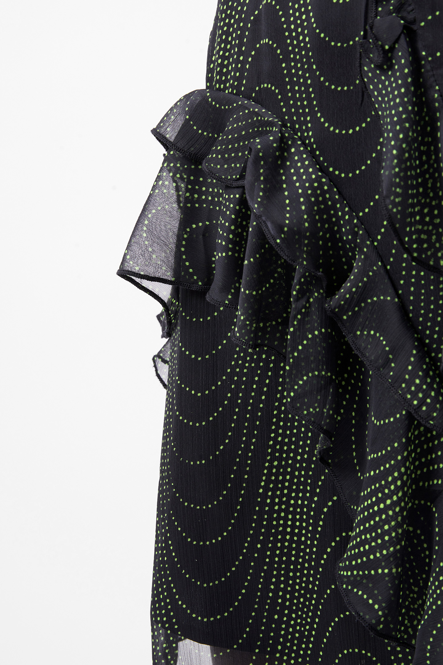 GRACE ARTEMIS MINI SKIRT BLACKOUT/VIVID GREEN 4