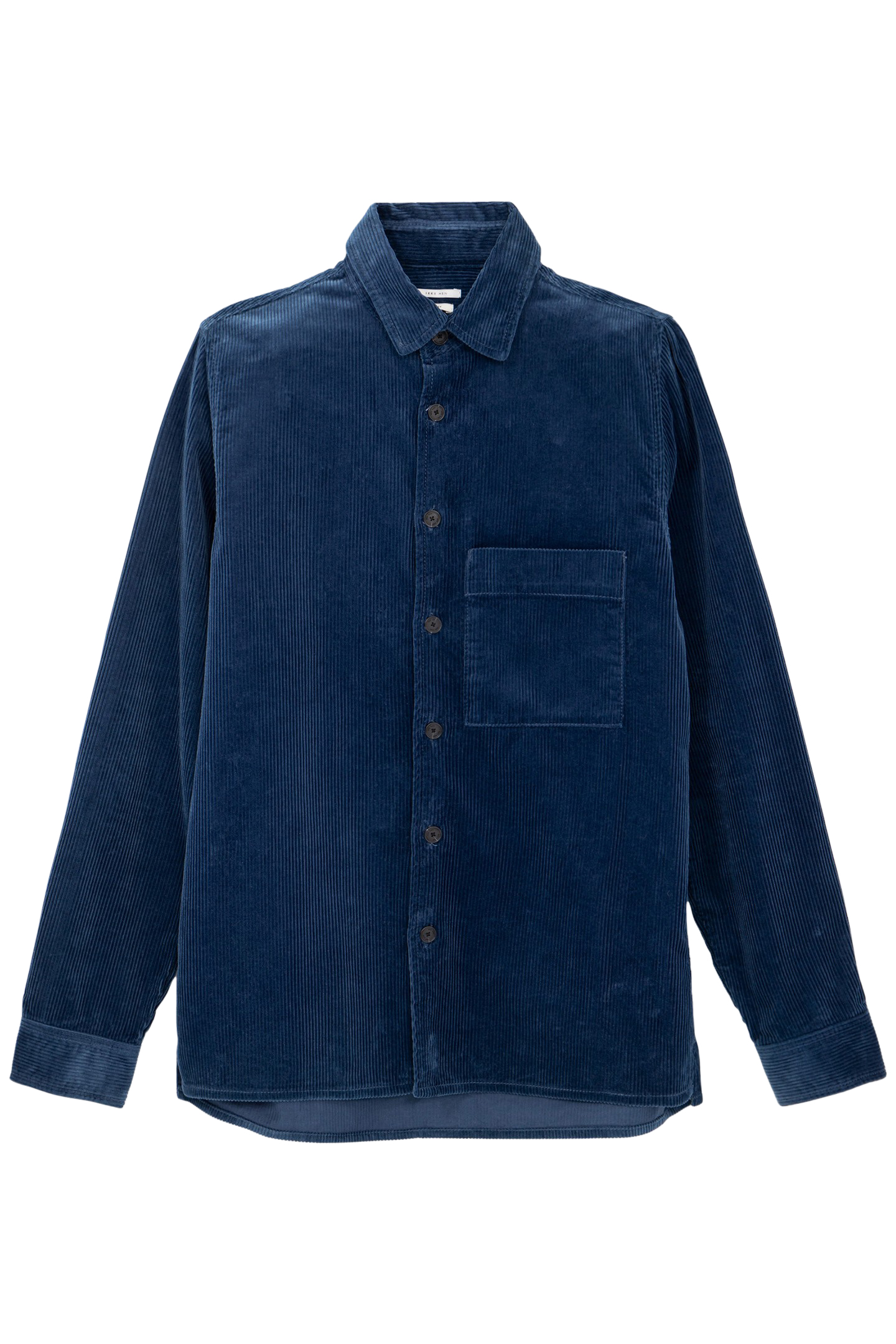 REGULAR COBALT CORDUROY OVERSHIRT 4