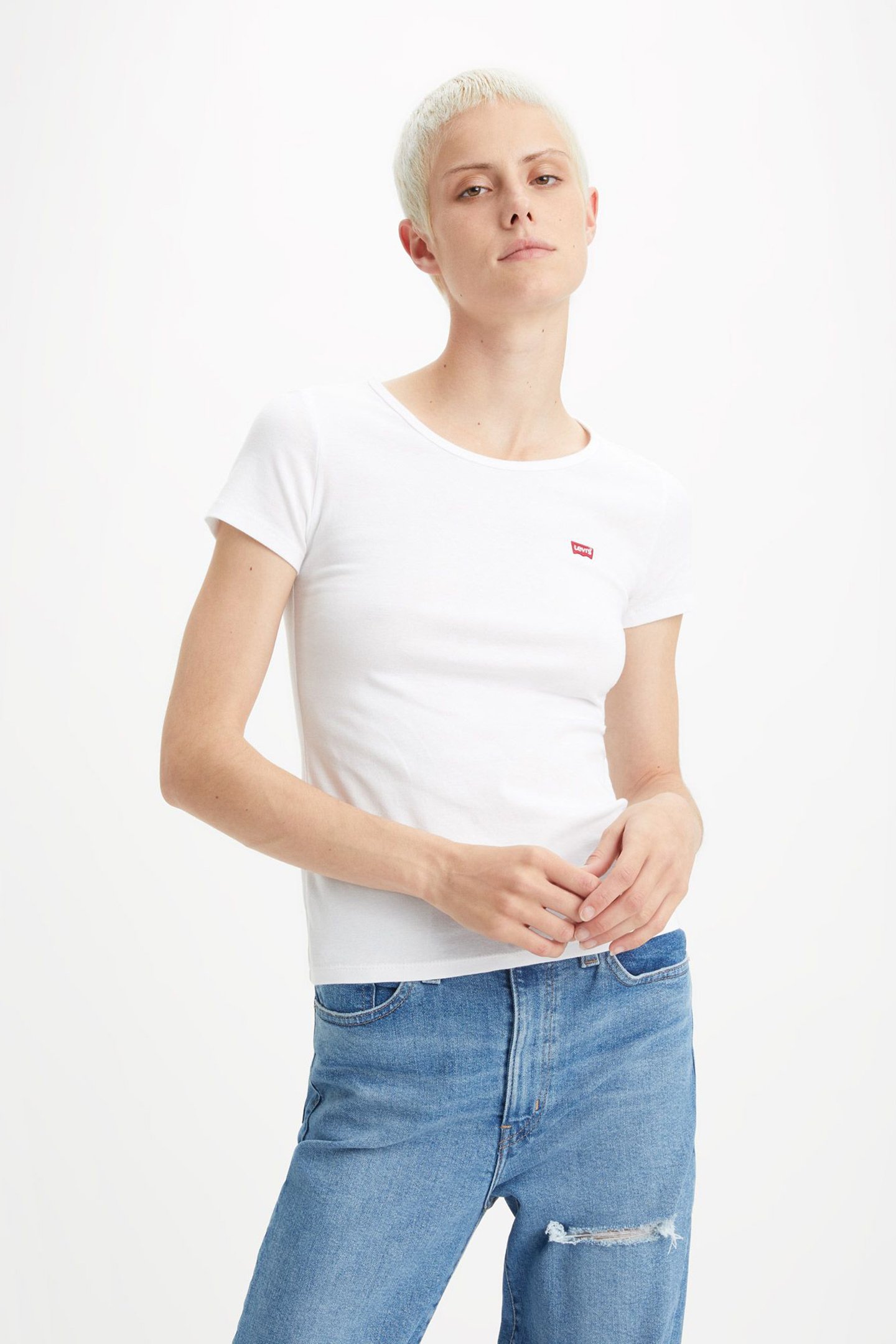 2PACK CREWNECK TEE 2 PACK TEE WHITE by Levi's