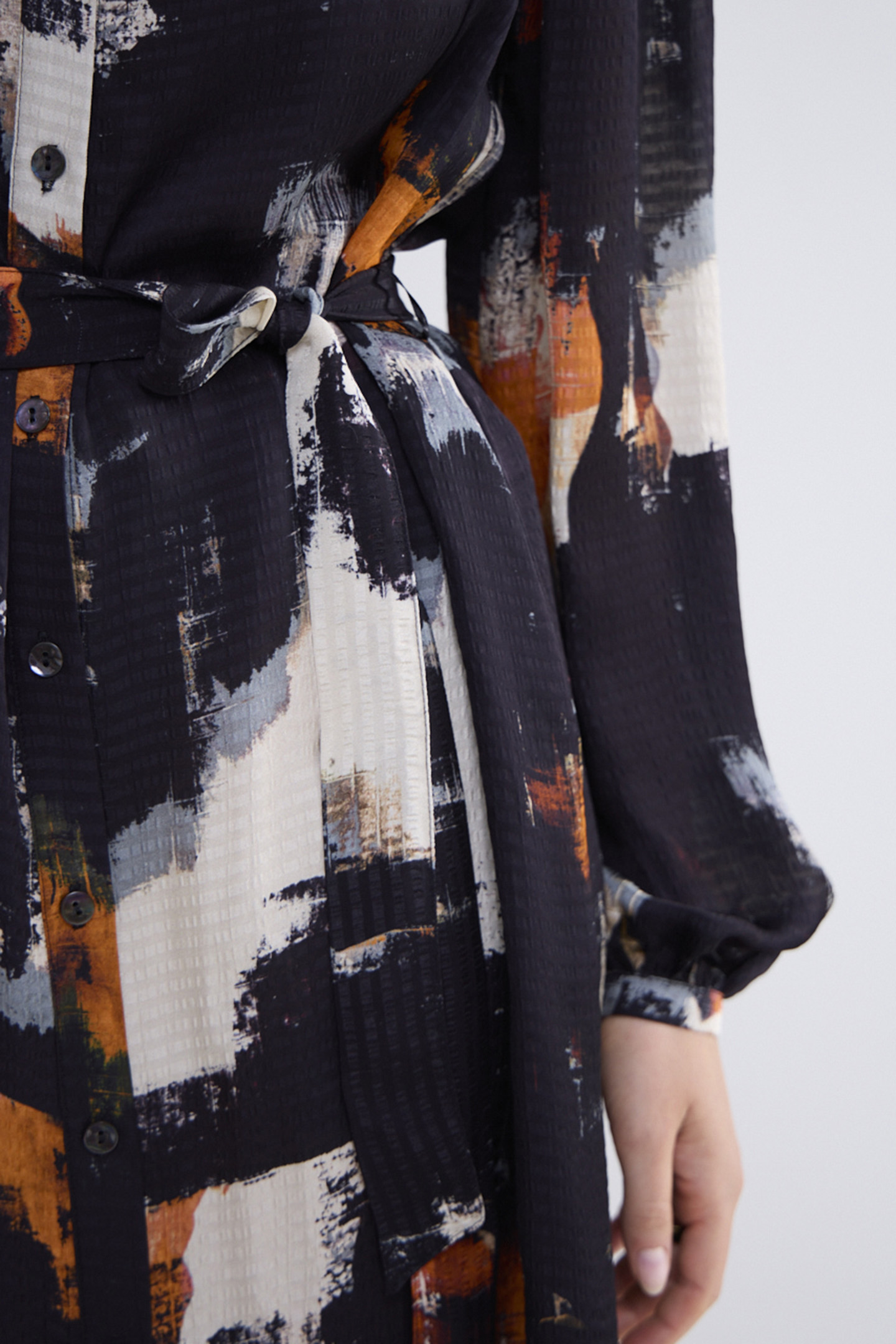 DRESS PAINTED PRINT BLACKS 5