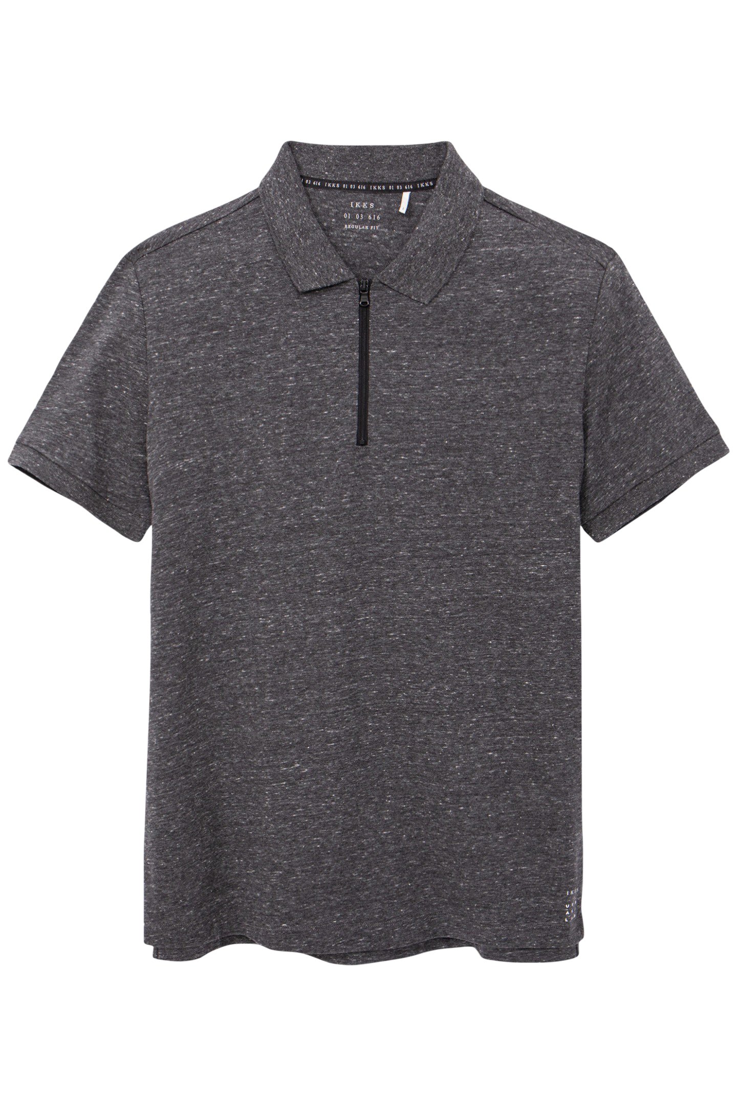 DRY FAST GRAPHITE ZIP POLO SHIRT 4