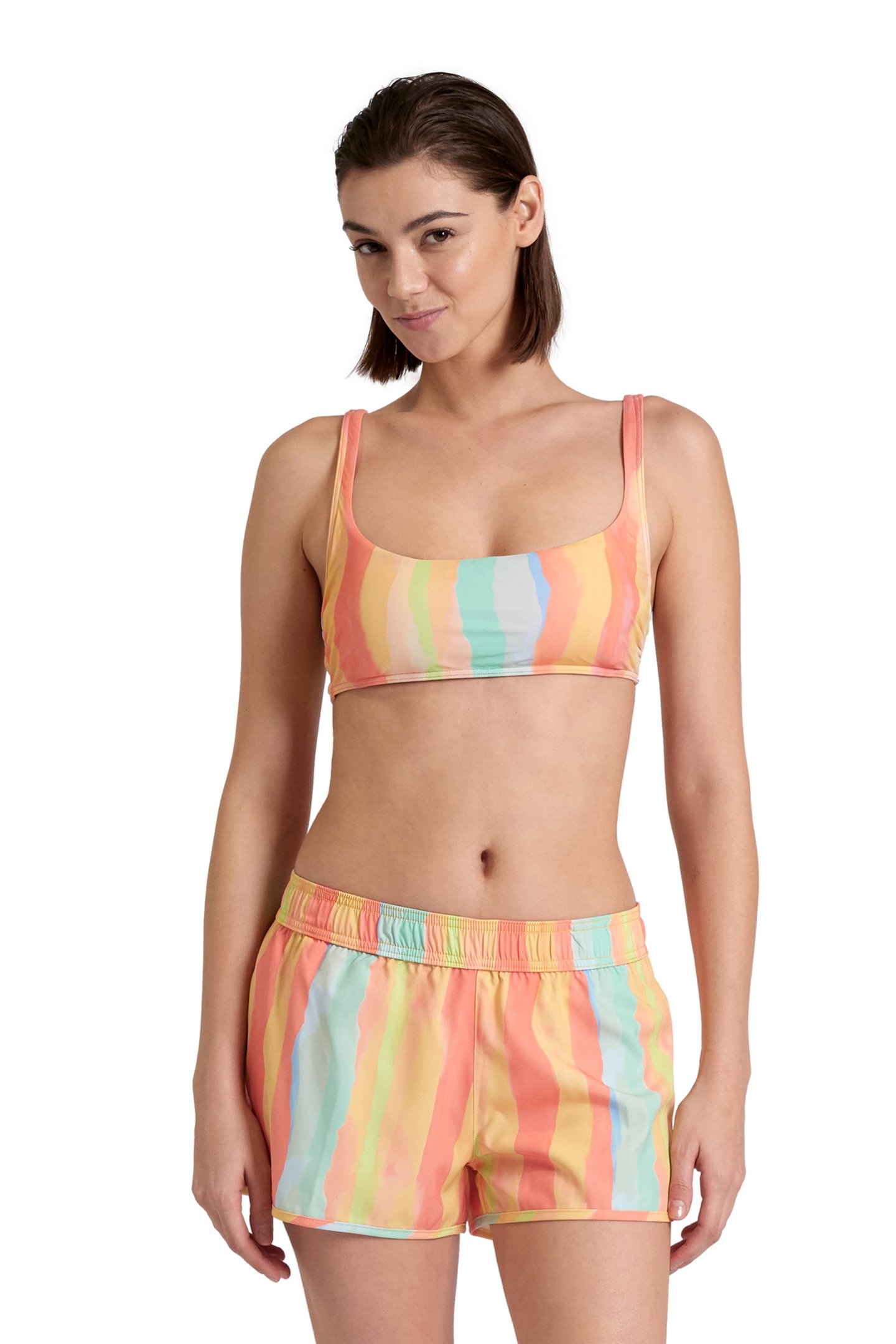 W ARENA WATER PRINTS BEACH SHORT MULTISTRIPES by Arena