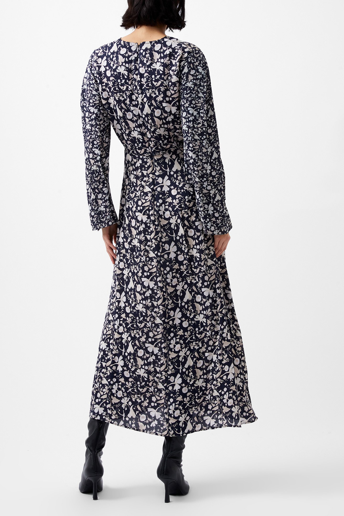 JEANNIE CHIARA DRAPE MIDI DRES UTILITY BU MULTI 3