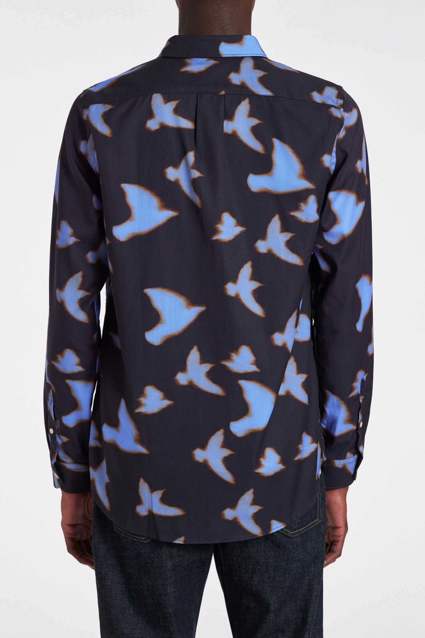 MENS LS REGULAR FIT SHIRT VERY DARK NAVY 2