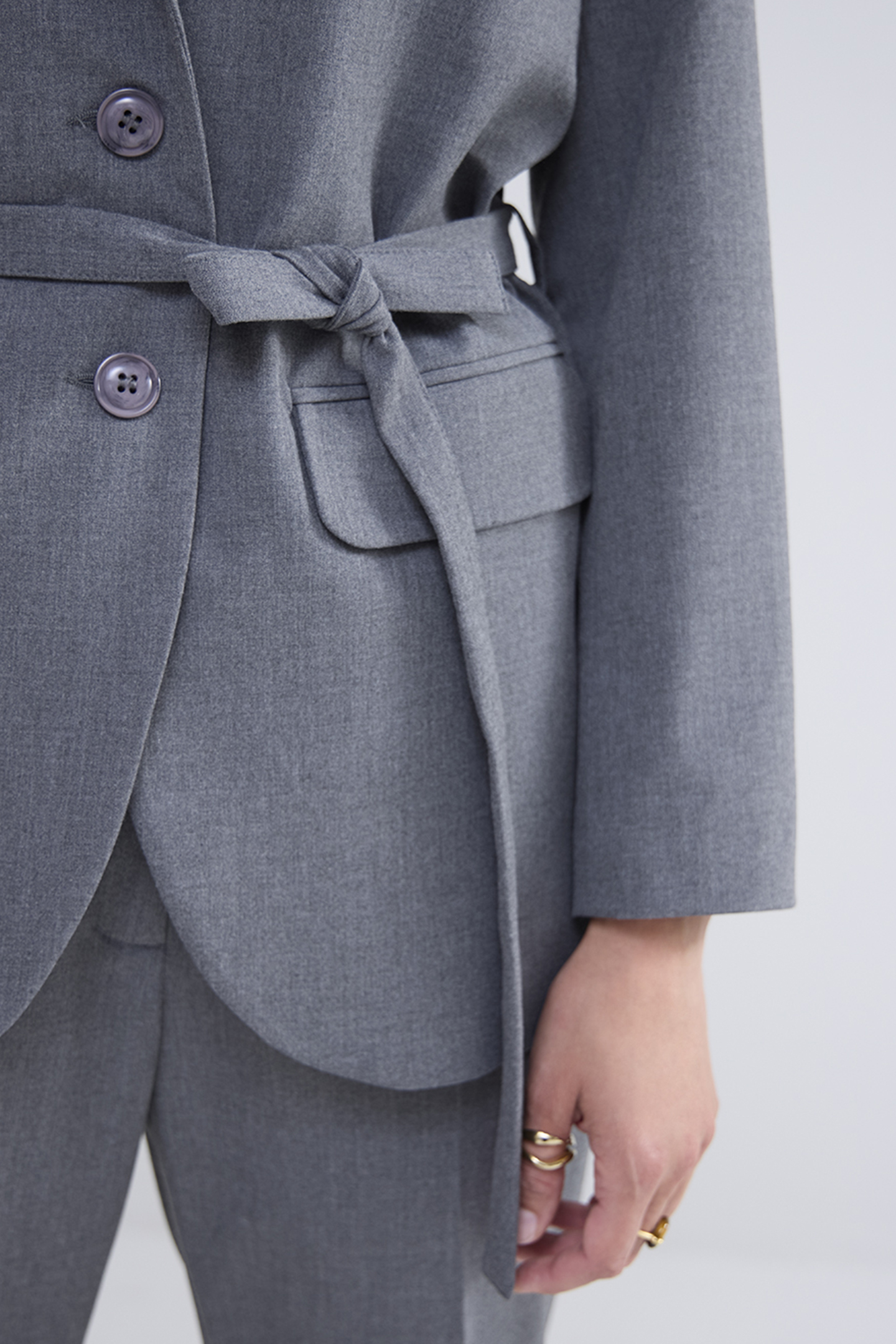 BLAZER VISCOSE BLEND STRETCH GREYS 5