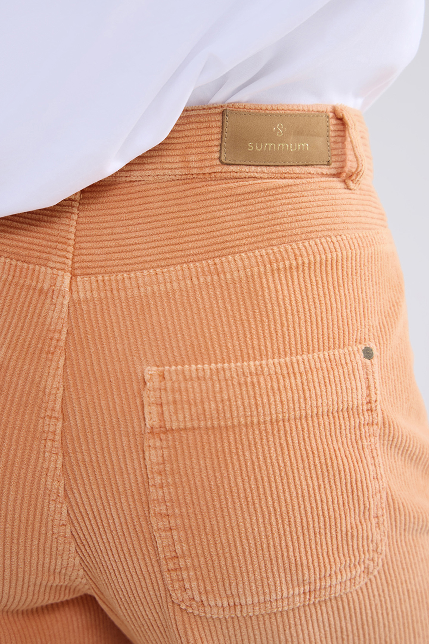 FLARED PANTS FLUID STRETCH CORD REDS 6