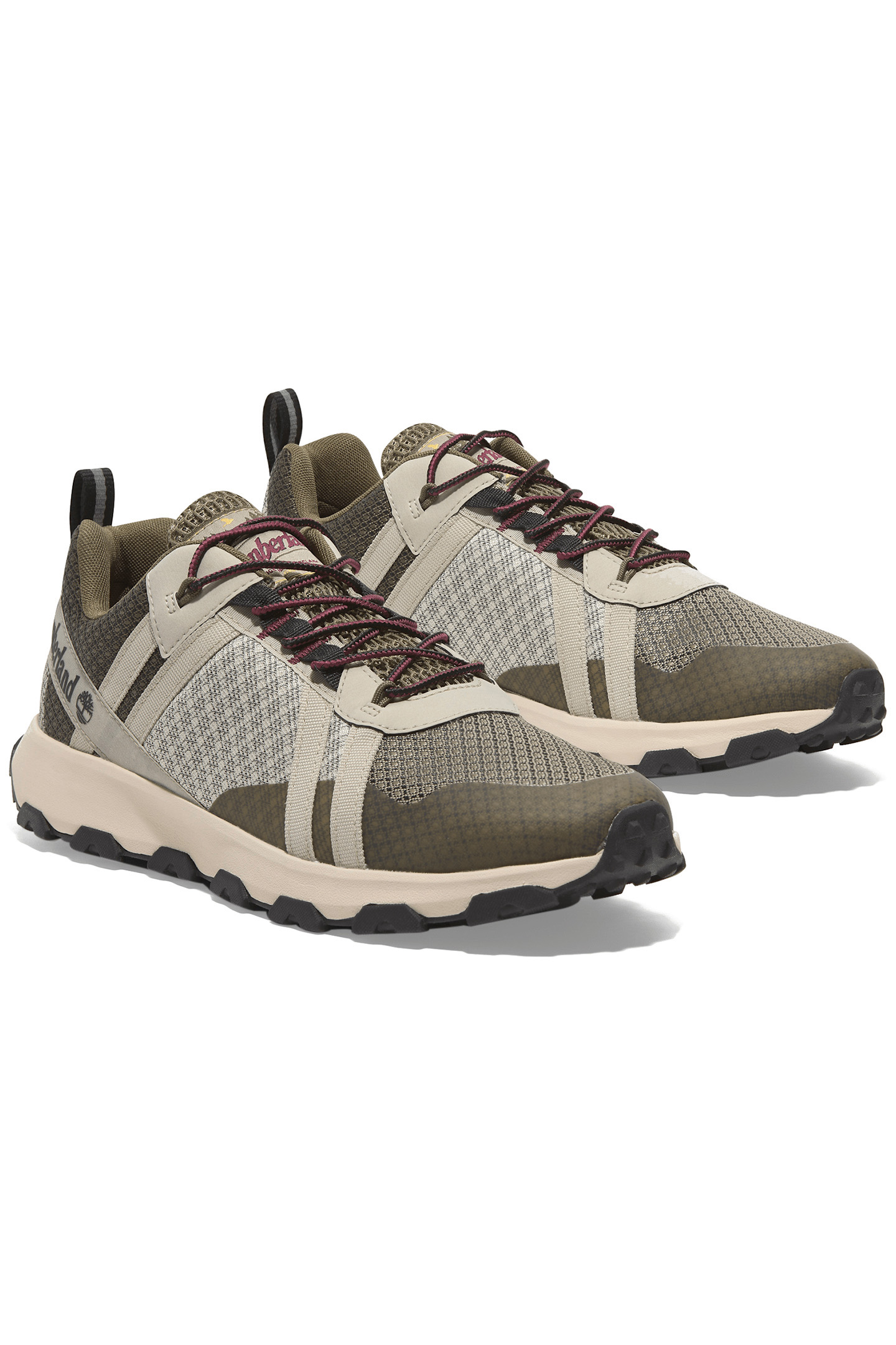 WINSOR TRAIL LOW LACE UP WATERPROOF SNEAKER LIGHT TAUPE MESH 2