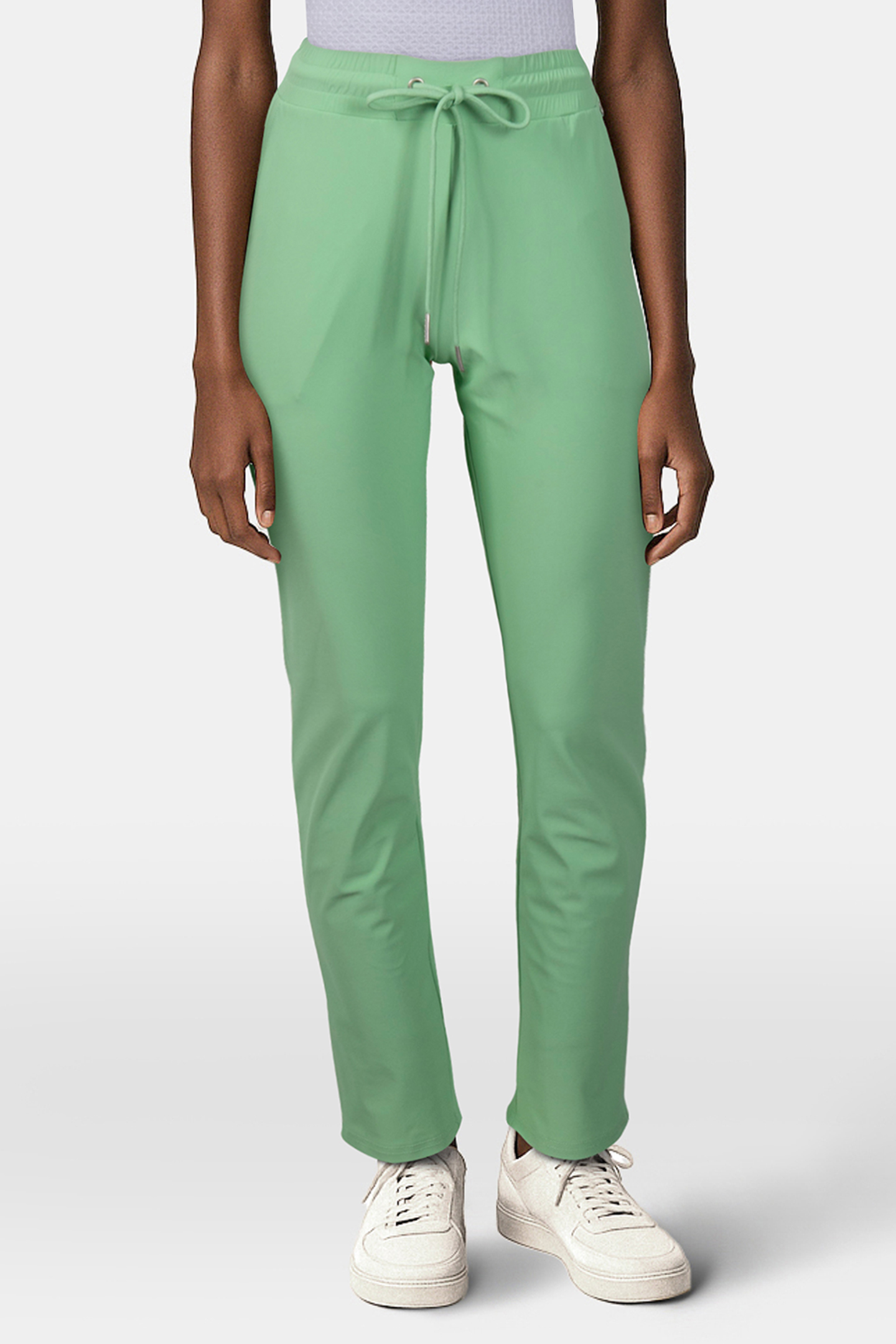 TROUSERS TRAVEL REGULAR FIT LIGHT GREEN by Tramontana