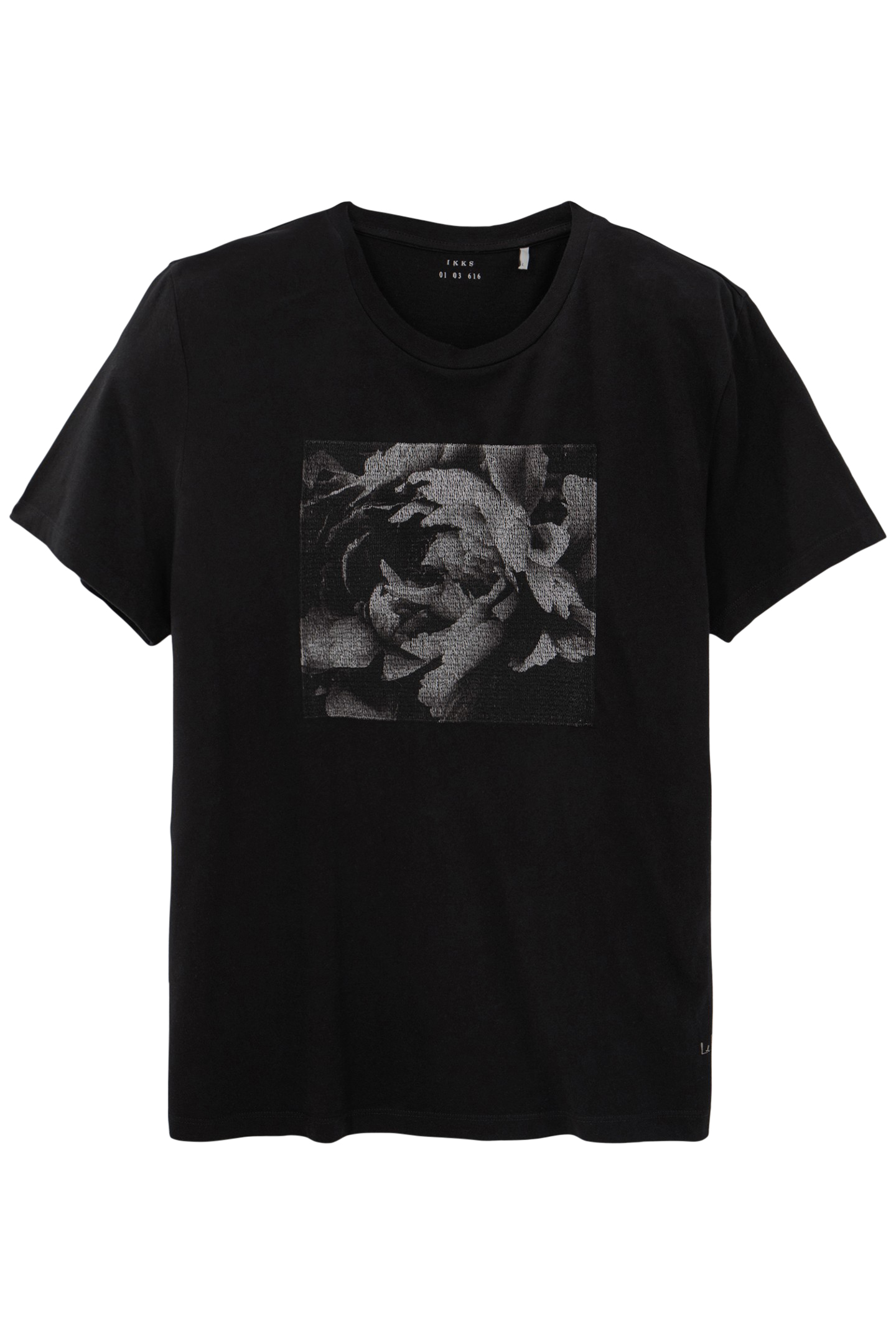 BLACK MAXI FLOWER T-SHIRT 4