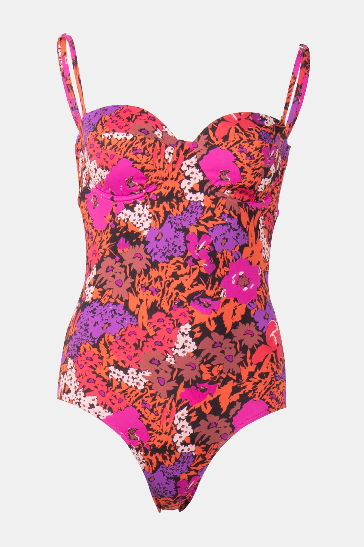 SWIMSUIT BANDEAU BURGUNDY/BORDE 3