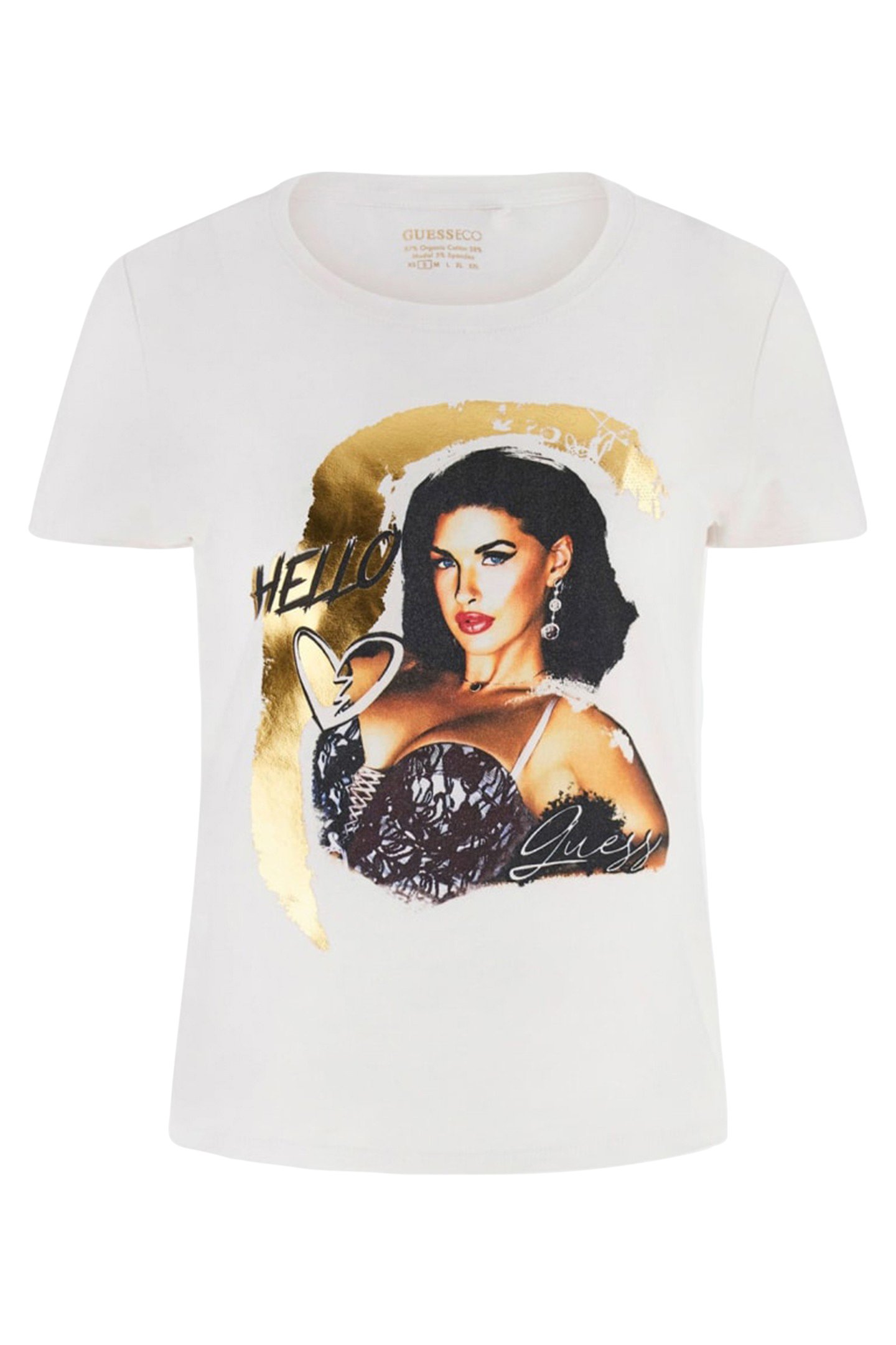 SS HELLO R5 TEE PURE WHITE 4