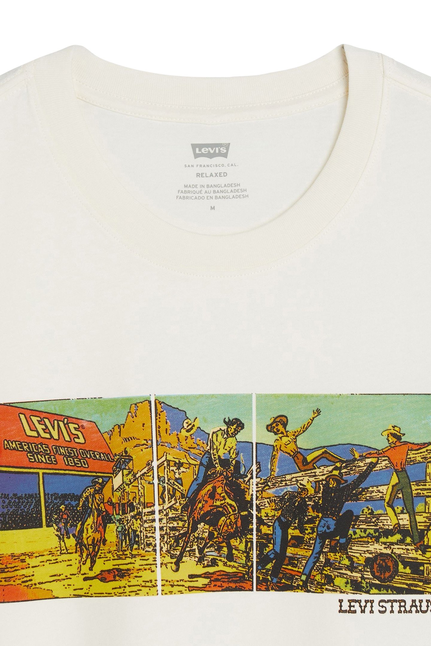 SS RELAXED FIT TEE ARCHIVAL RODEO EGRET 7