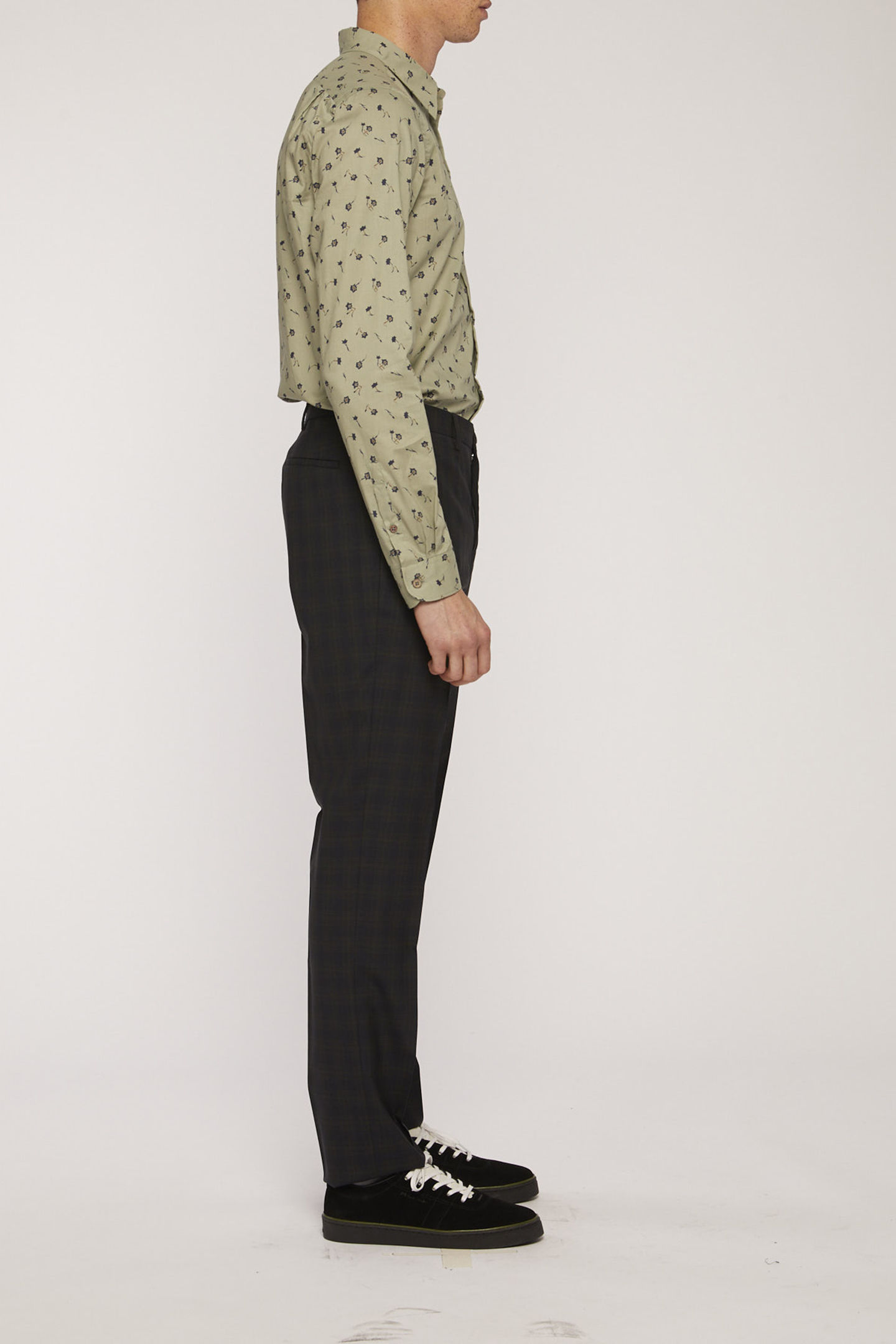 MENS TROUSER MID FIT BOTTLE GREEN 5