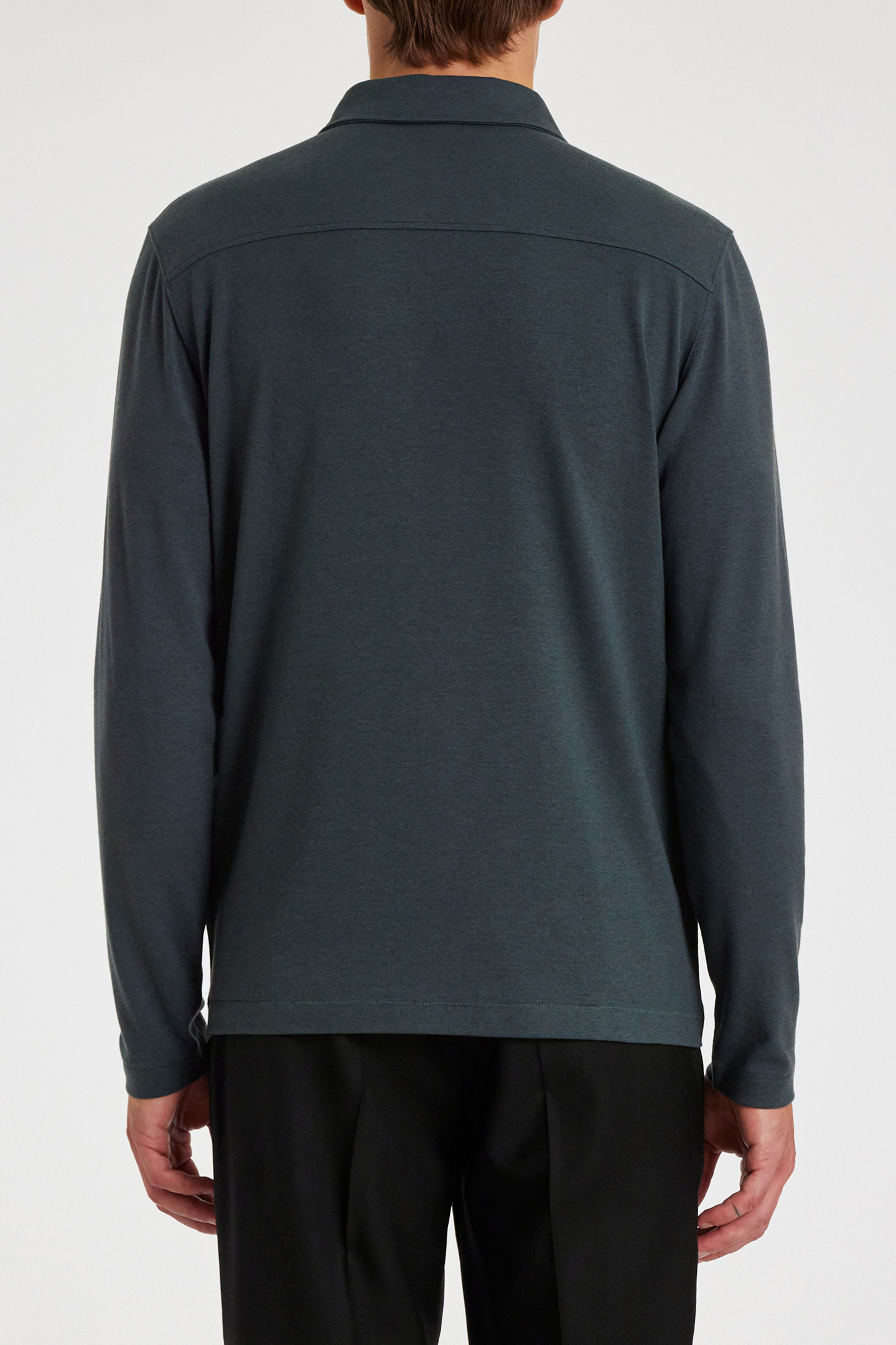 LS POLO SHIRT PETROL BLUE 2