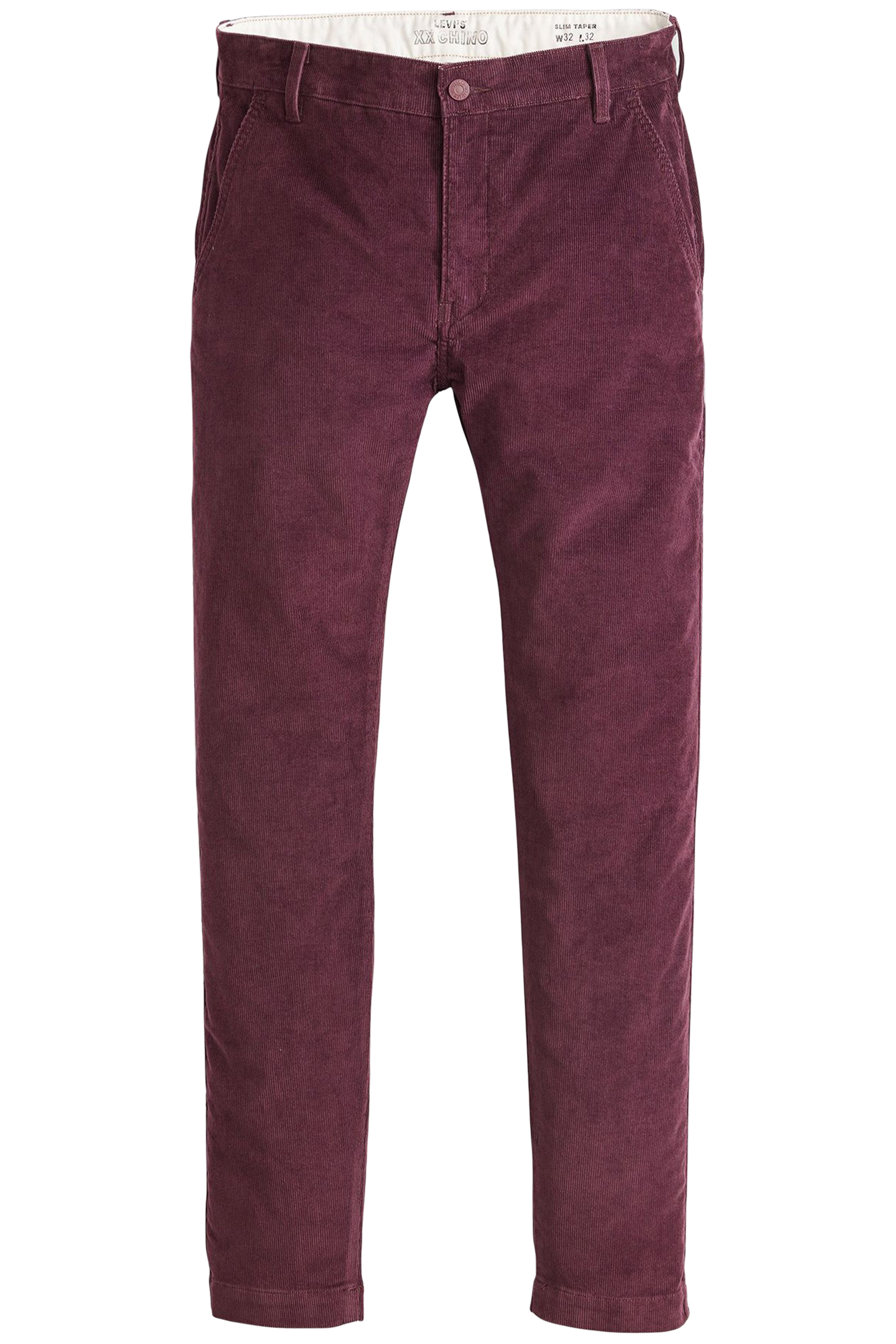 XX CHINO SLIM II DEEP BURGUNDY S 14W CORD 4