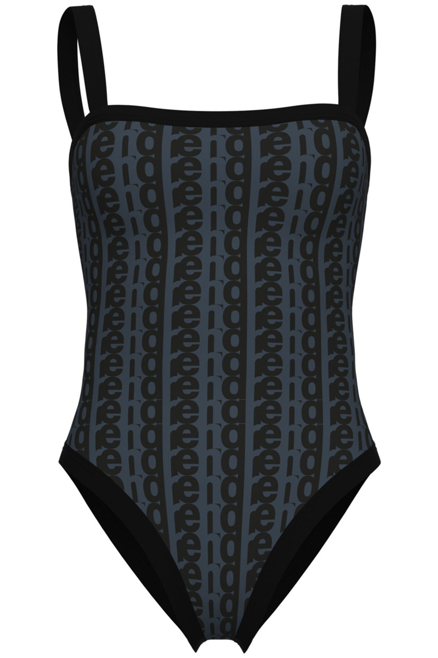 WOMEN'S ARENA MONOGRAM SWIMSUIT U BACK BLACK MULTI-BLACK 4