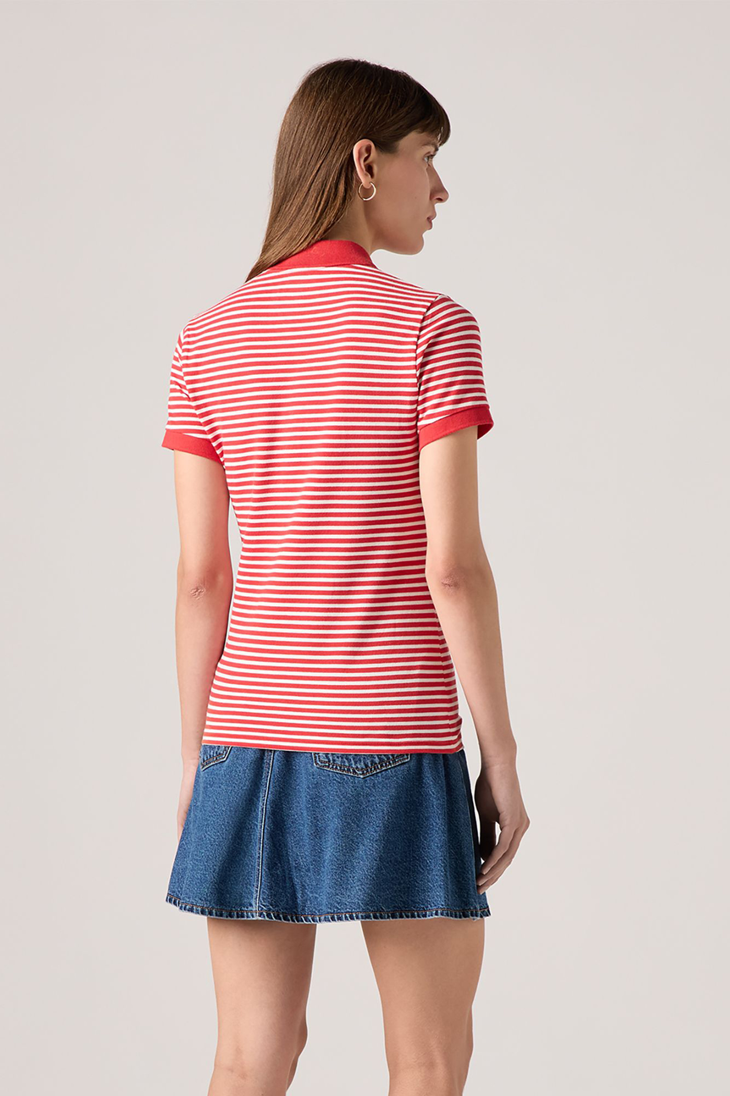 LEVIS HM POLO MARIGOLD STRIPE MARS RED 2
