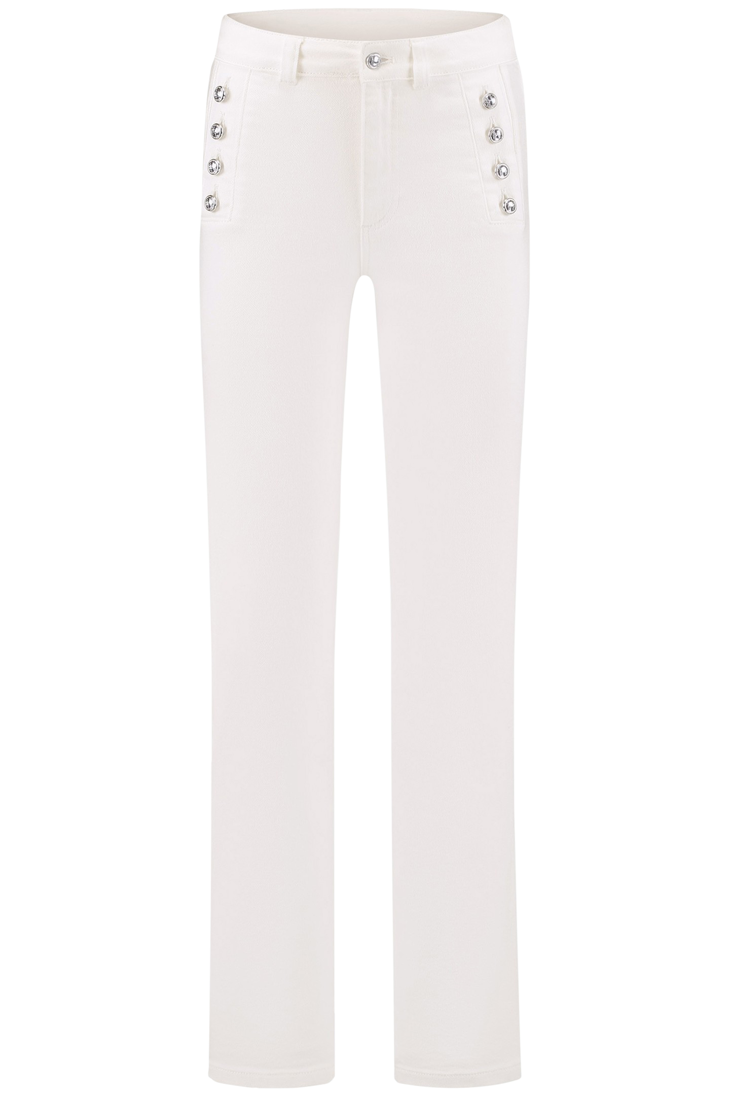 BROOKLYN BUTTON WHITE JEANS BRIGHT WHITE 2